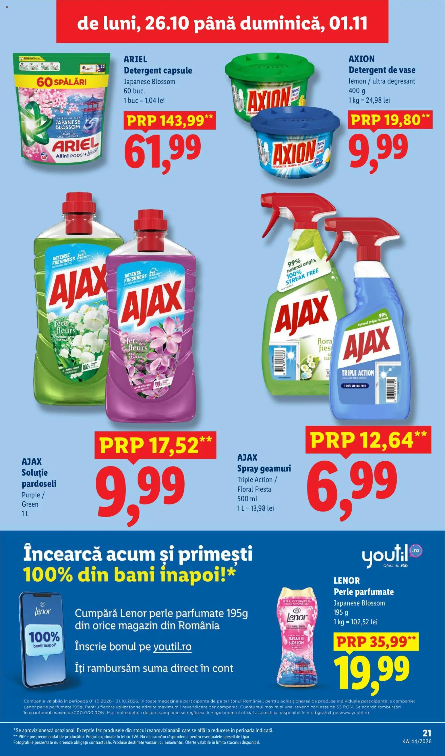 Catalog LIDL 26 - 31 Octombrie 2026 | Pagina 21 | Produse: Detergent de vase, Detergent Capsule, Perle, Detergent