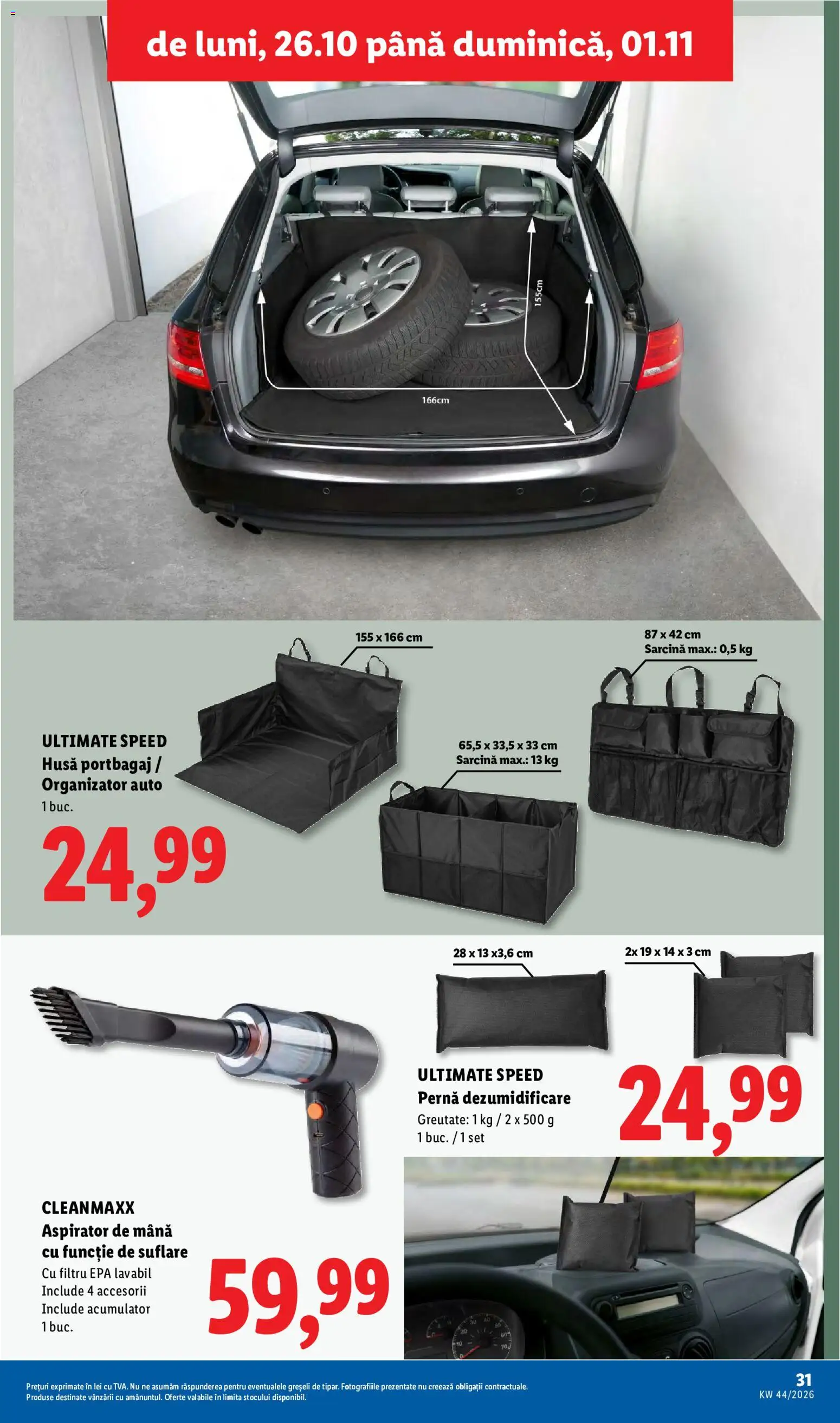 Catalog LIDL 26 - 31 Octombrie 2026 | Pagina 31 | Produse: Aspirator, Pernă, Organizator