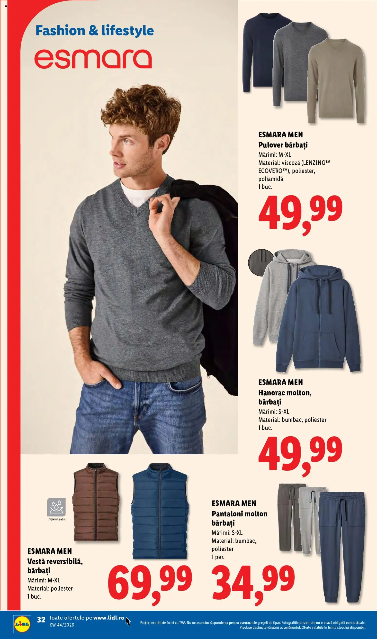 Catalog LIDL 26 - 31 Octombrie 2026 | Pagina 32 | Produse: Sport, Vestă, Pantaloni, Hanorac