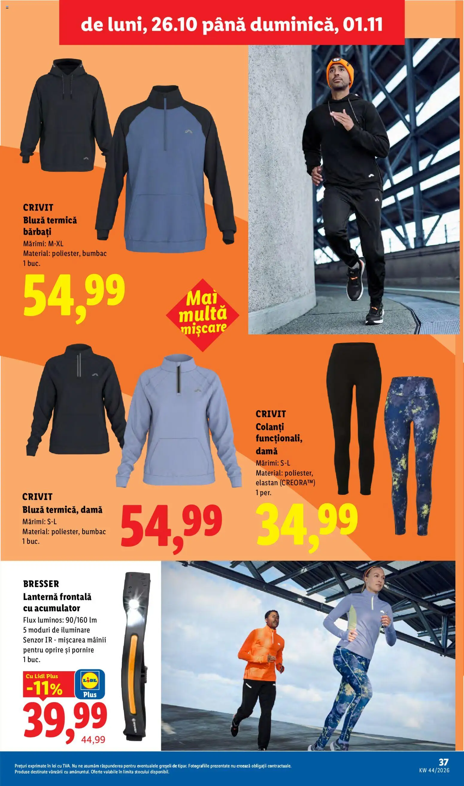 Catalog LIDL 26 - 31 Octombrie 2026 | Pagina 37 | Produse: Sport, Bluză, Colanți, Plus