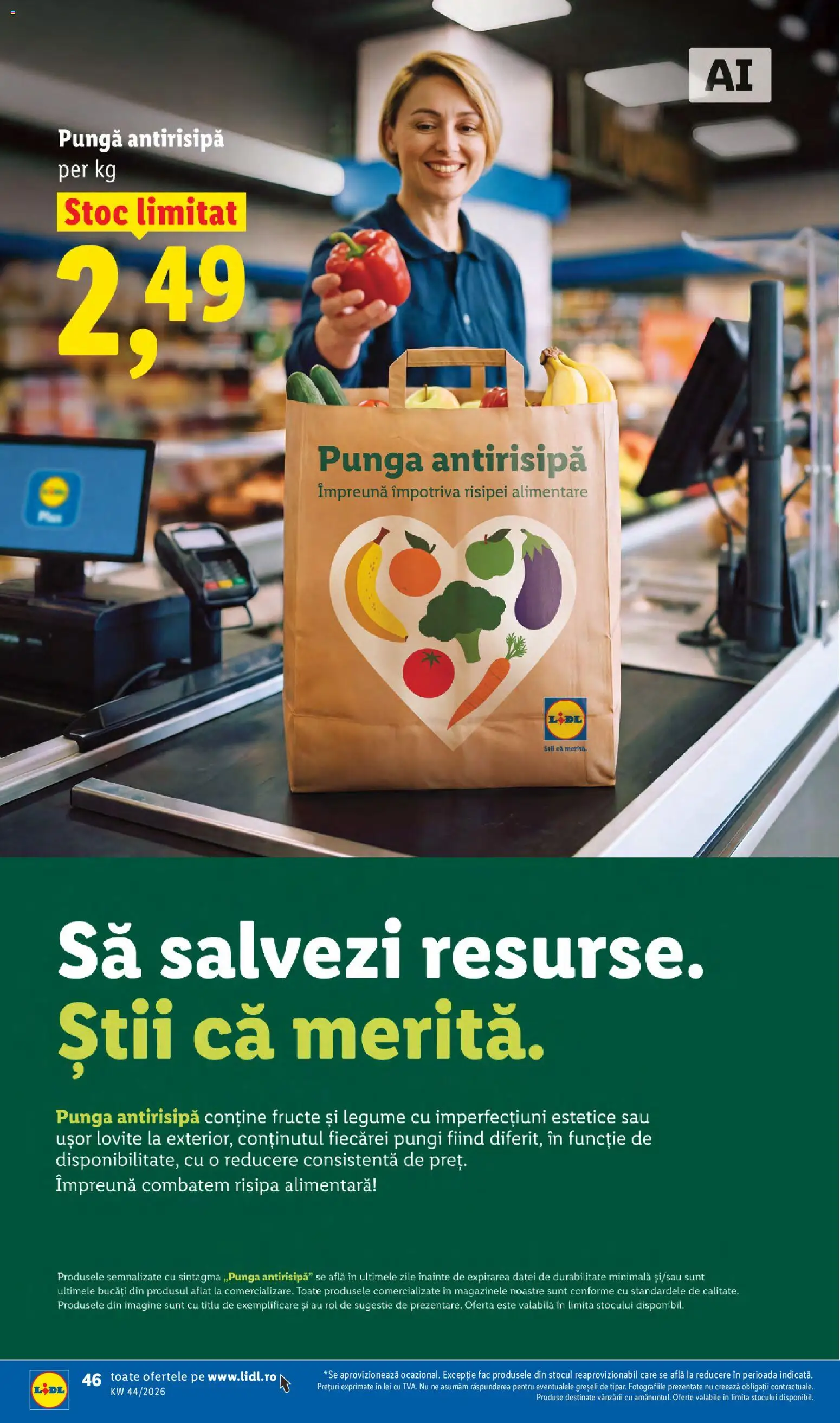 Catalog LIDL 26 - 31 Octombrie 2026 | Pagina 46 | Produse: Pungă, Legume, Fructe