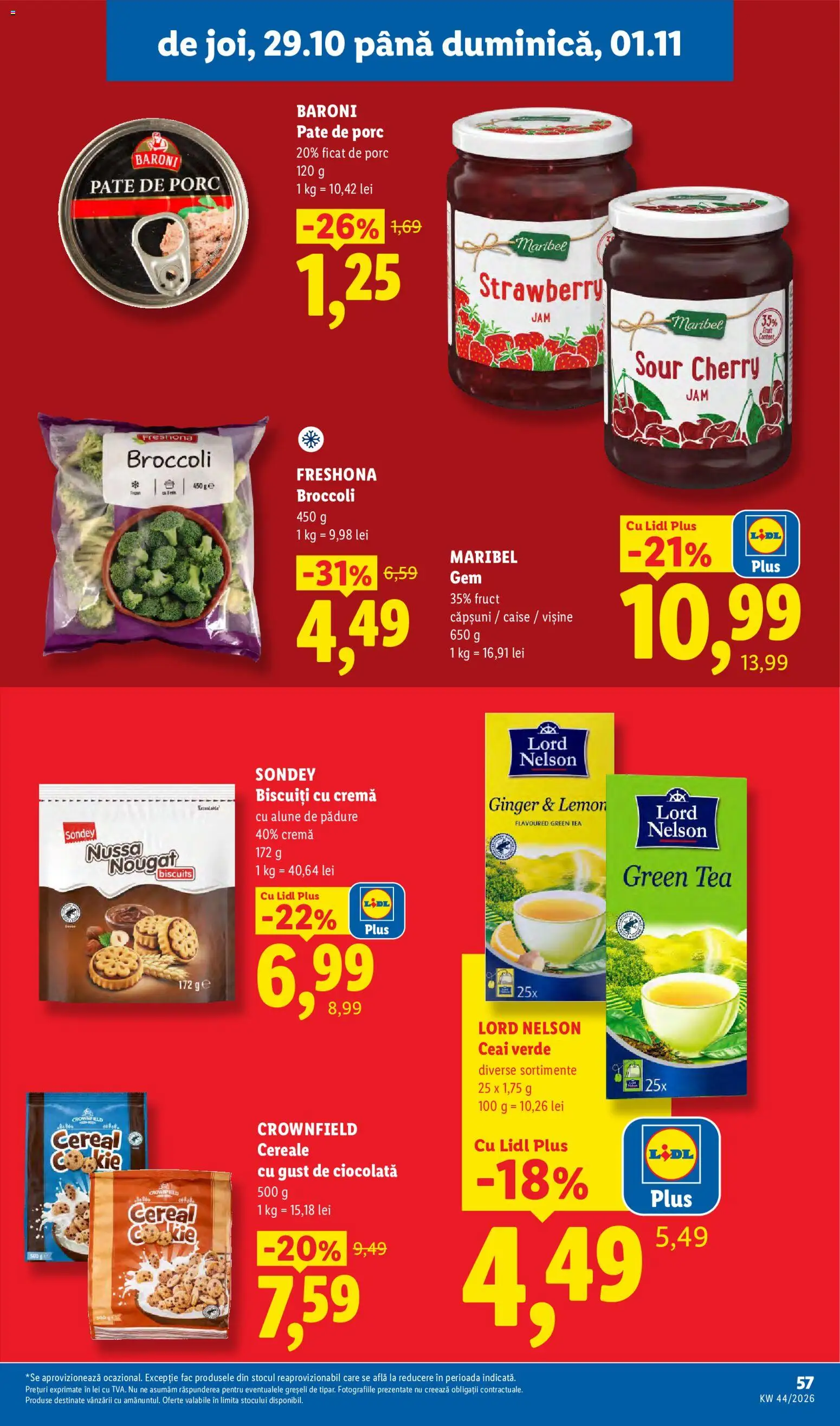 Catalog LIDL 26 - 31 Octombrie 2026 | Pagina 57 | Produse: Pat, Crownfield, Alune, Gem