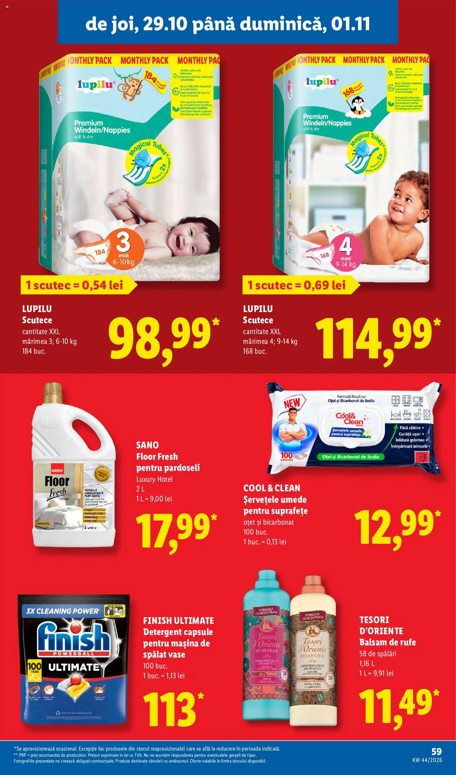 Catalog LIDL 26 - 31 Octombrie 2026 | Pagina 59 | Produse: Premium, Clean, Capsule pentru mașina de spălat, Power