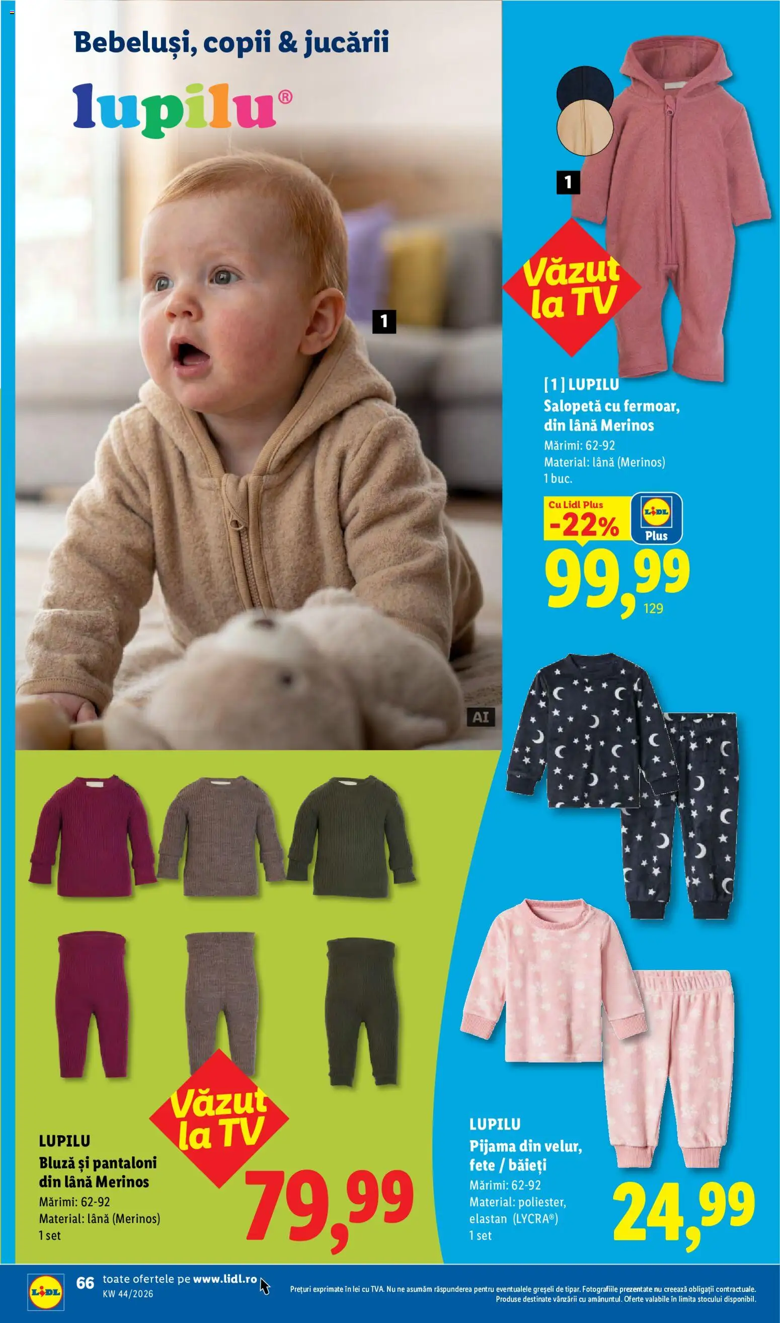 Catalog LIDL 26 - 31 Octombrie 2026 | Pagina 66 | Produse: Pijamă, Pantaloni, Salopetă, Plus