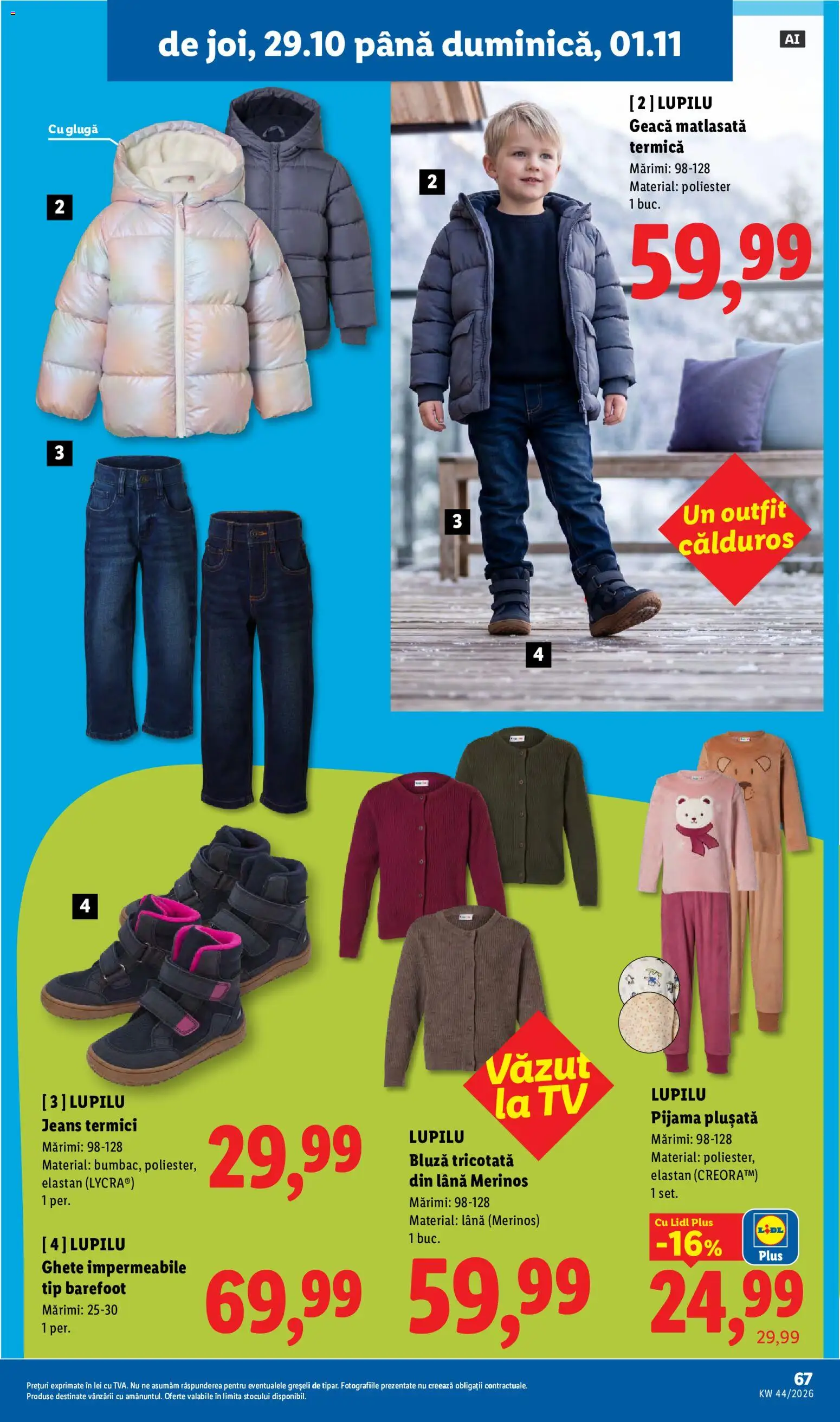 Catalog LIDL 26 - 31 Octombrie 2026 | Pagina 67 | Produse: Bluză, Geacă, Tip, Ghete