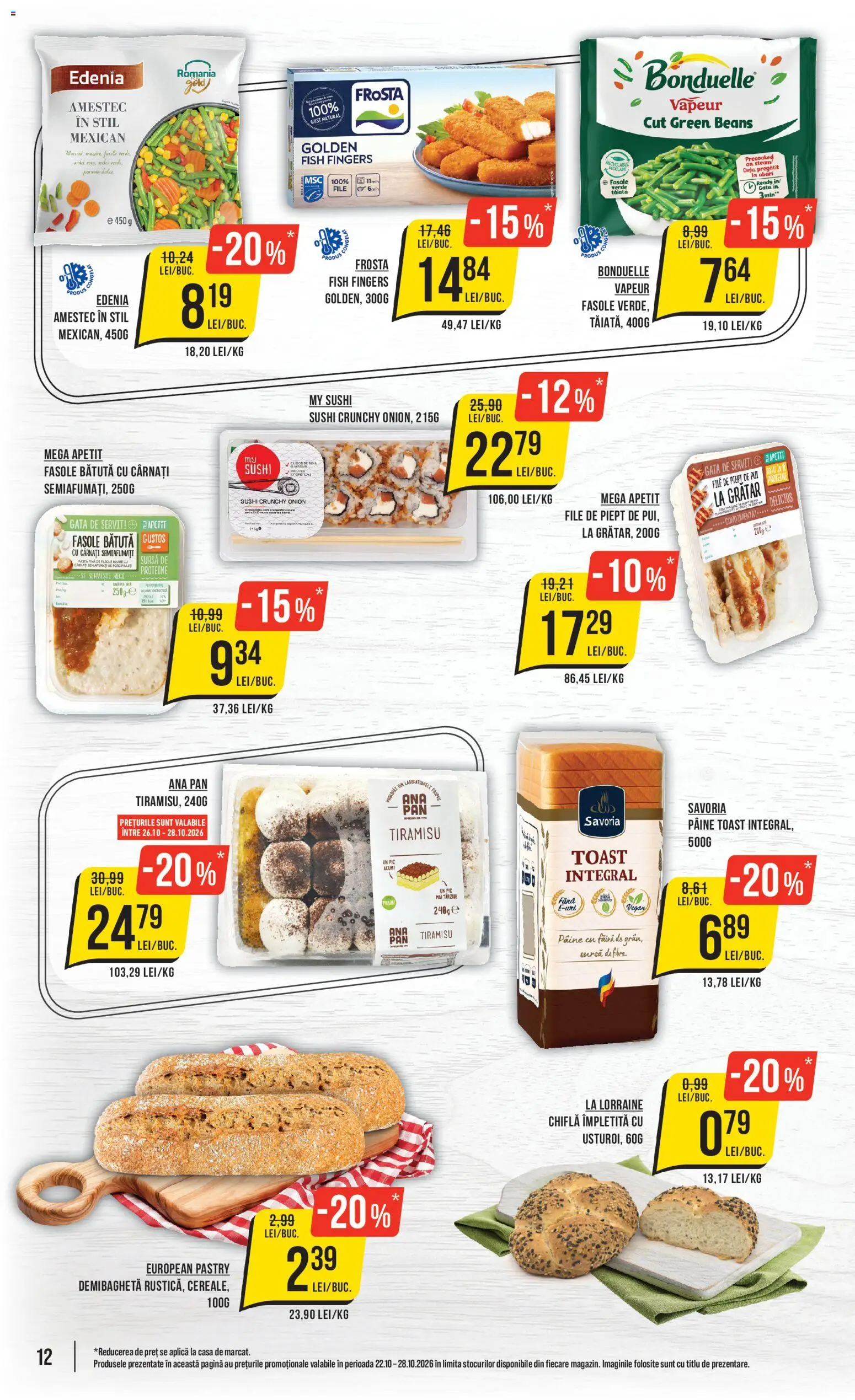 Catalog Mega Image 22 - 27 Octombrie 2026 | Pagina 12 | Produse: Proteine, Pui, Ardei, Chiflă