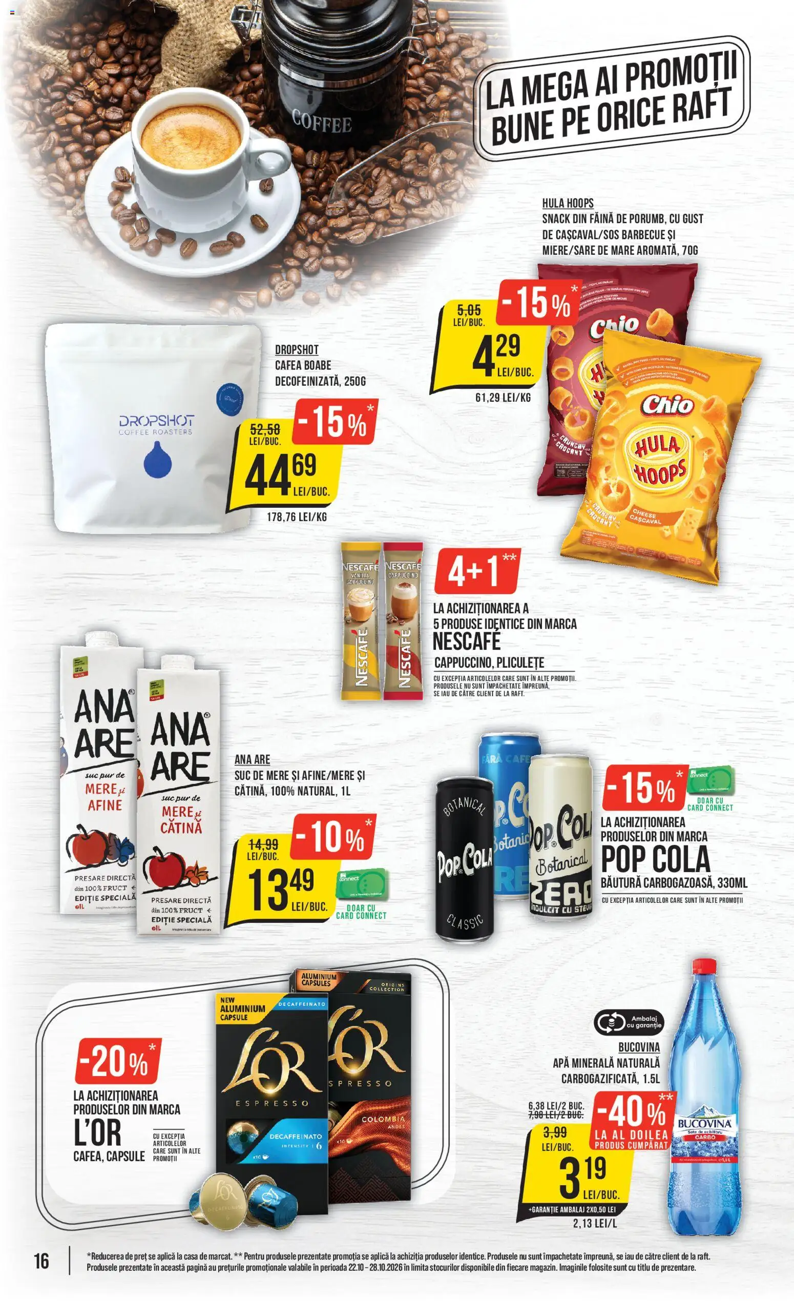 Catalog Mega Image 22 - 27 Octombrie 2026 | Pagina 16 | Produse: Afine, Aplică, Făină, Apă