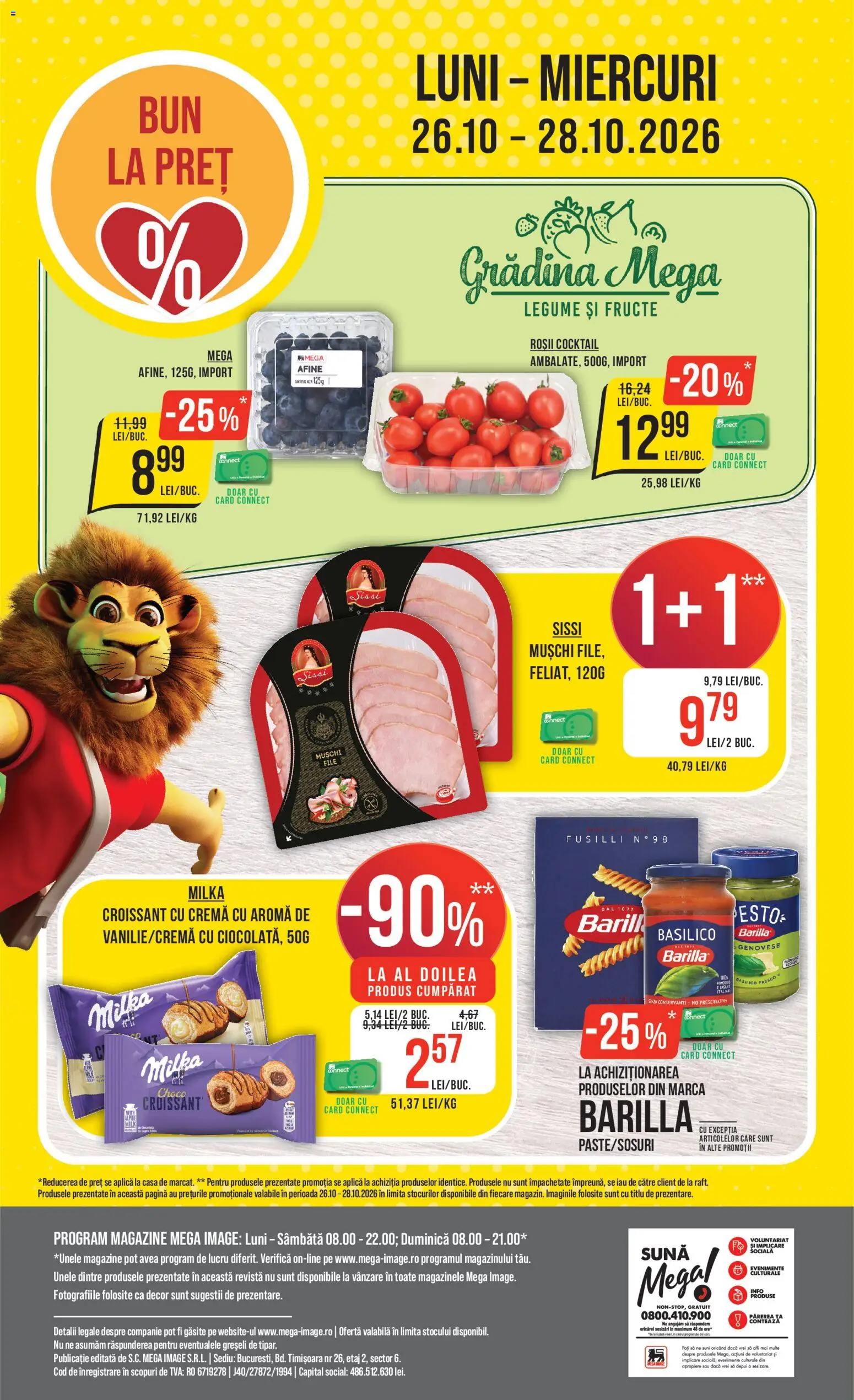 Catalog Mega Image 22 - 27 Octombrie 2026 | Pagina 24 | Produse: Barilla, Mușchi, Cremă, Fructe