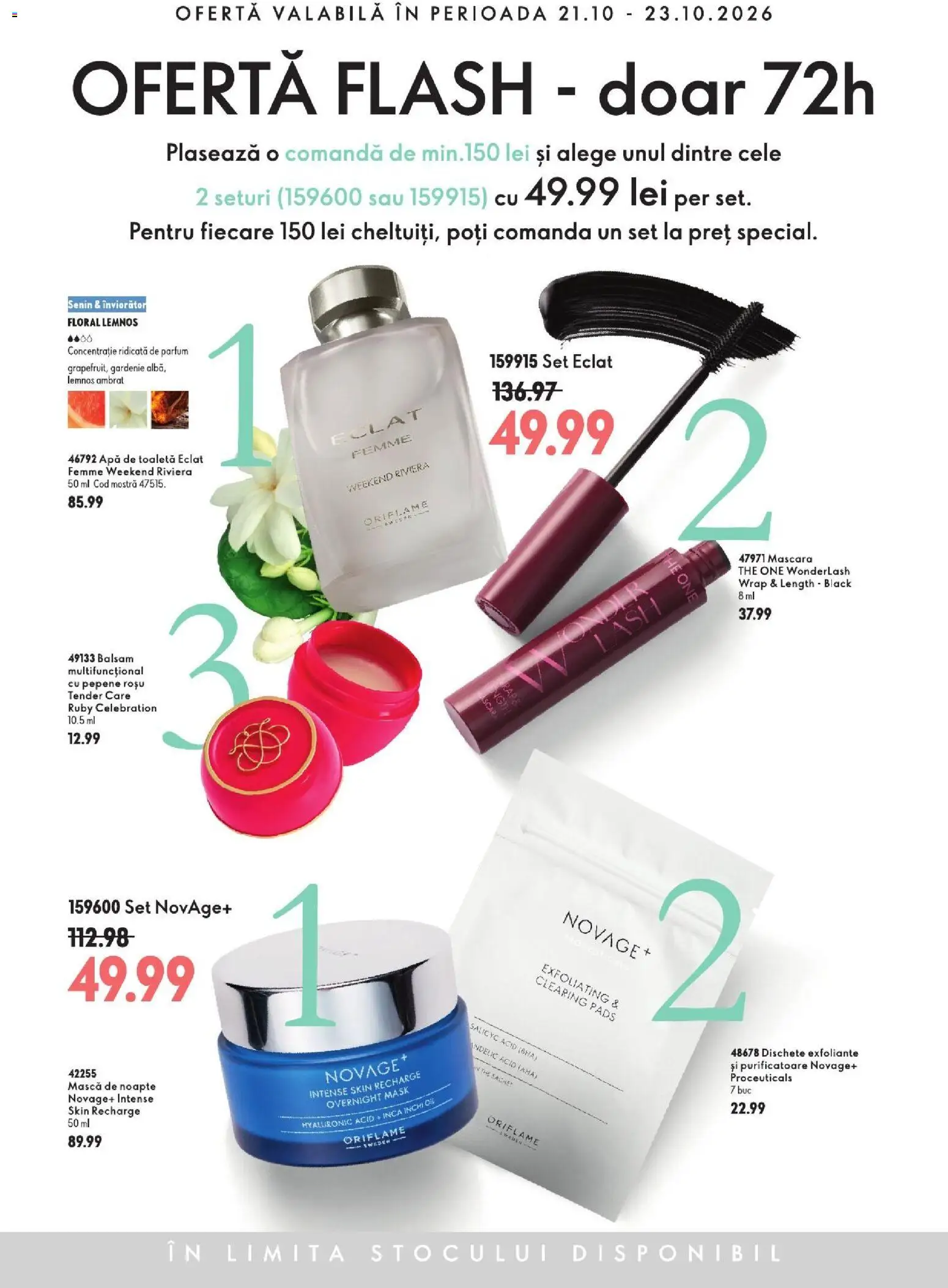 Catalog Oriflame 21 Octombrie - 9 Noiembrie 2026 | Pagina 4 | Produse: Toaletă, Apă de toaletă, Mascara, Intense