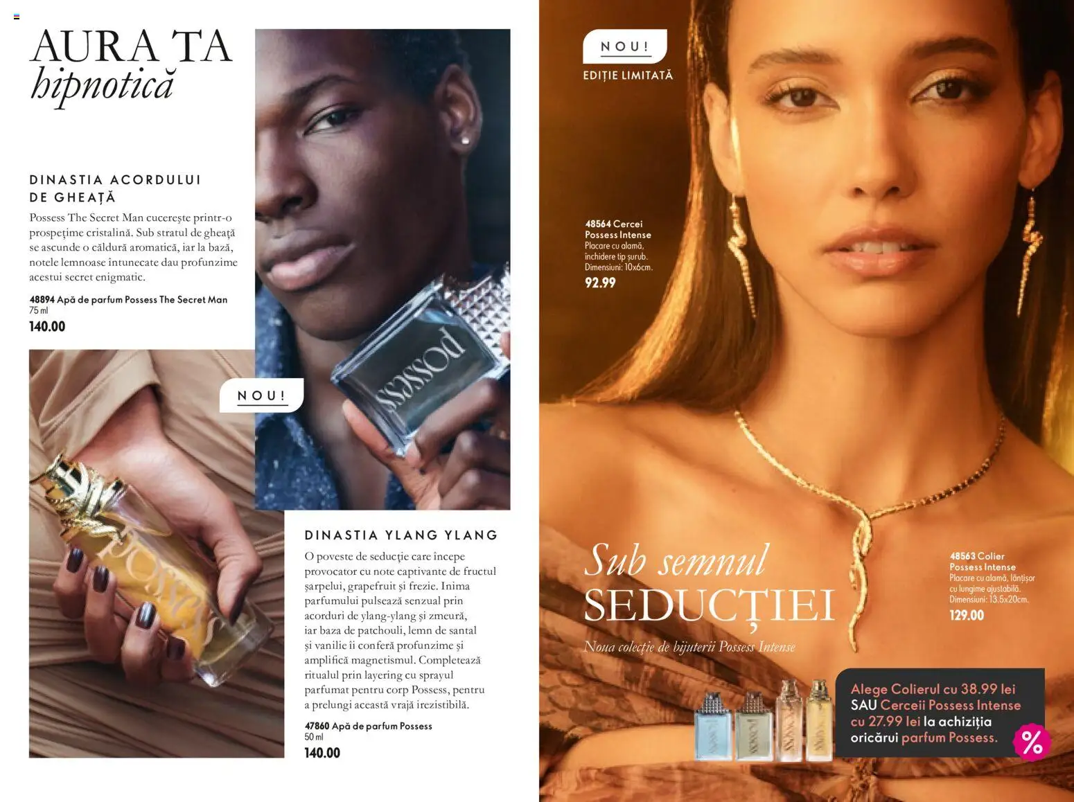 Catalog Oriflame 21 Octombrie - 9 Noiembrie 2026 | Pagina 2 | Produse: Apă de parfum, Cercei, Colier, Parfum