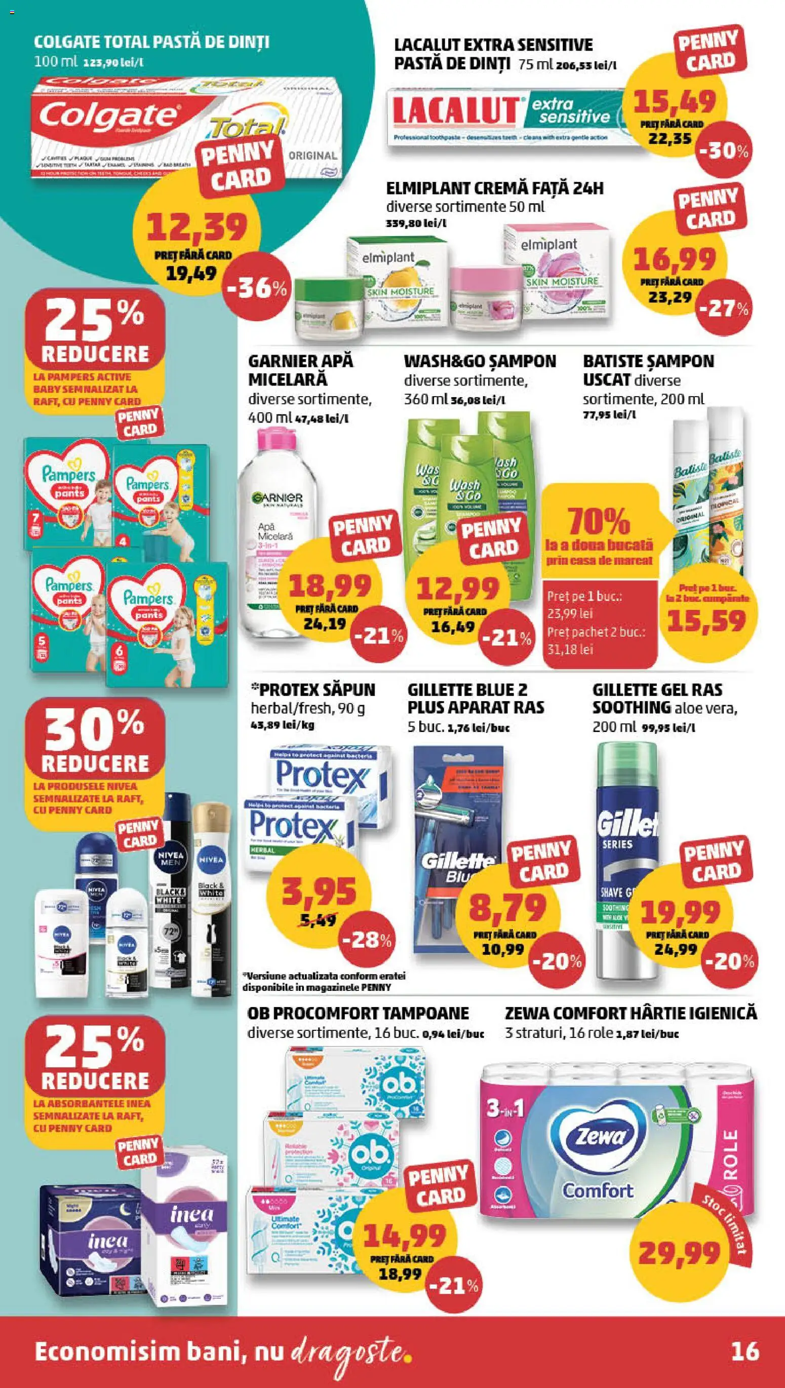 Catalog PENNY Market 21 - 26 Octombrie 2026 | Pagina 16 | Produse: Role, Deodorant, Pastă de dinți, Plus