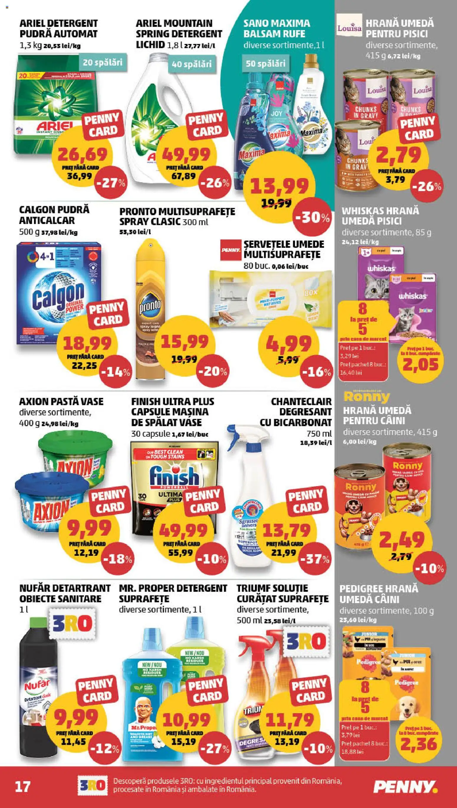 Catalog PENNY Market 21 - 26 Octombrie 2026 | Pagina 17 | Produse: Mașină De Spălat, Vase, Pudră, Șervețele umede