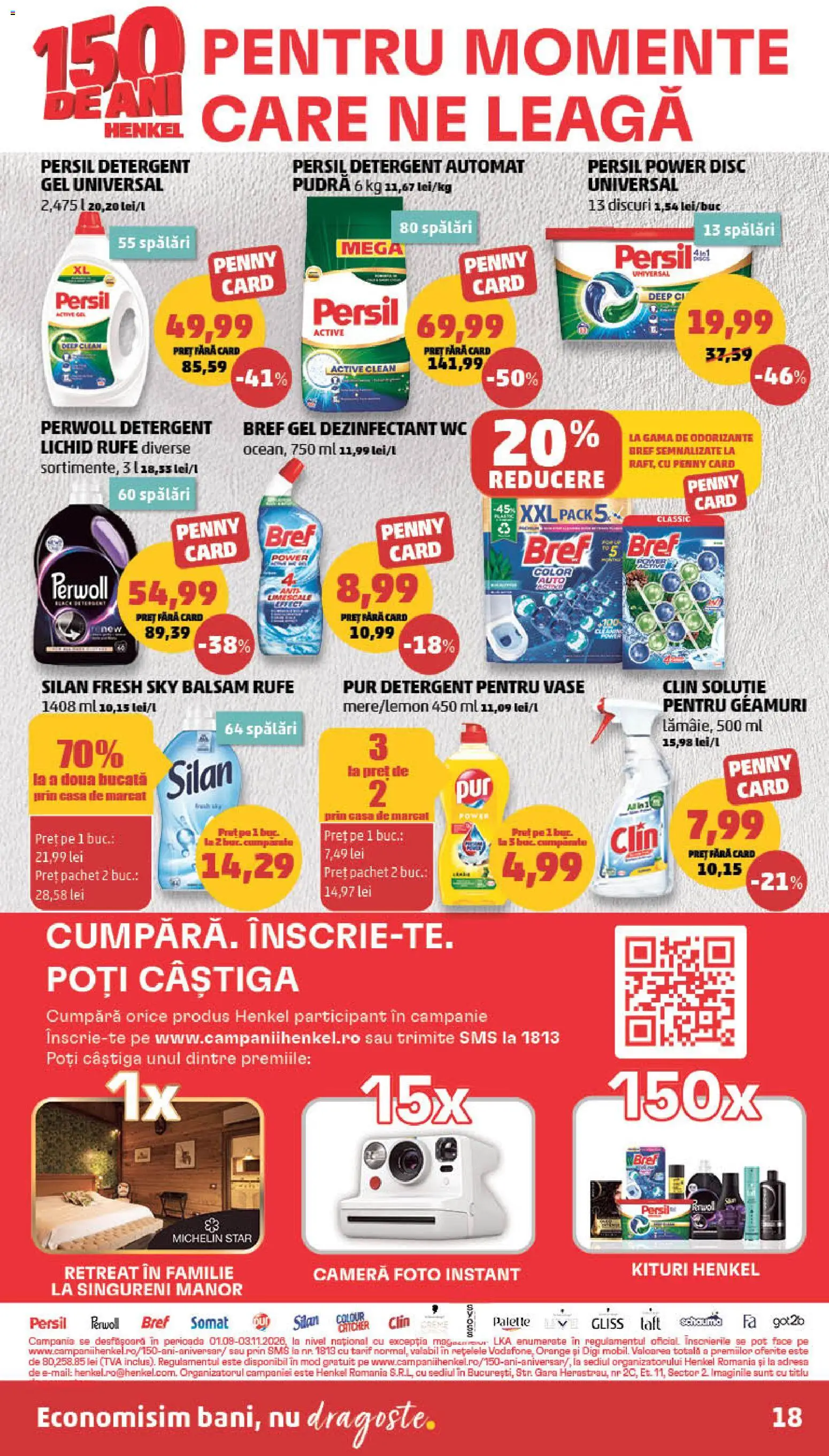 Catalog PENNY Market 21 - 26 Octombrie 2026 | Pagina 18 | Produse: Cameră, Detergent Automat, Active, Dezinfectant