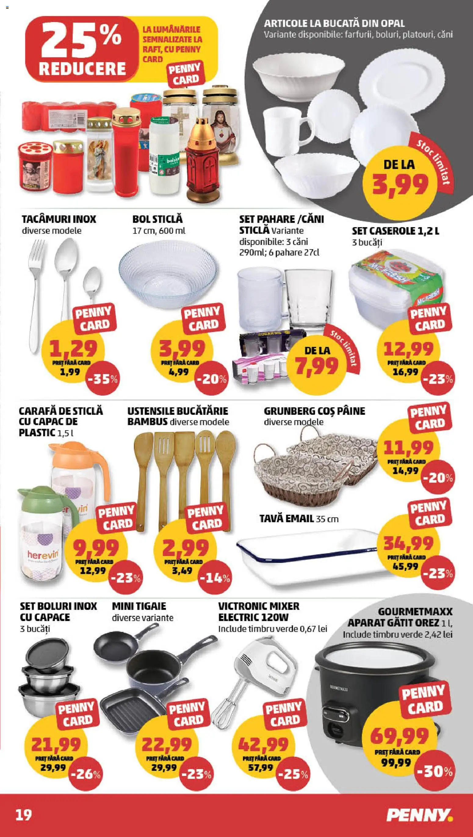 Catalog PENNY Market 21 - 26 Octombrie 2026 | Pagina 19 | Produse: Pahare, Mixer, Aparat, Carafă