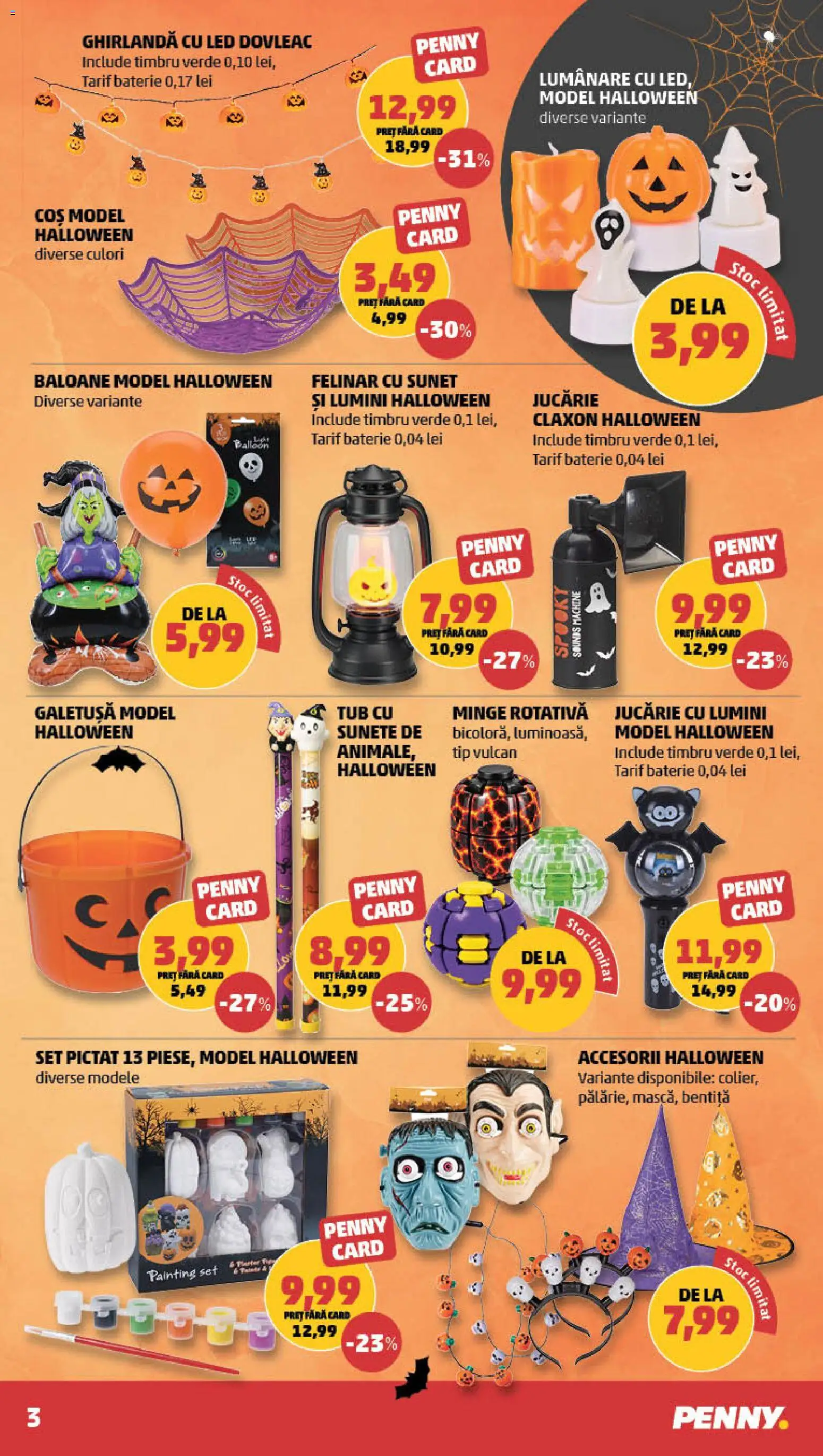 Catalog PENNY Market 21 - 26 Octombrie 2026 | Pagina 3 | Produse: Coș, Felinar, Lumânare, Lumini