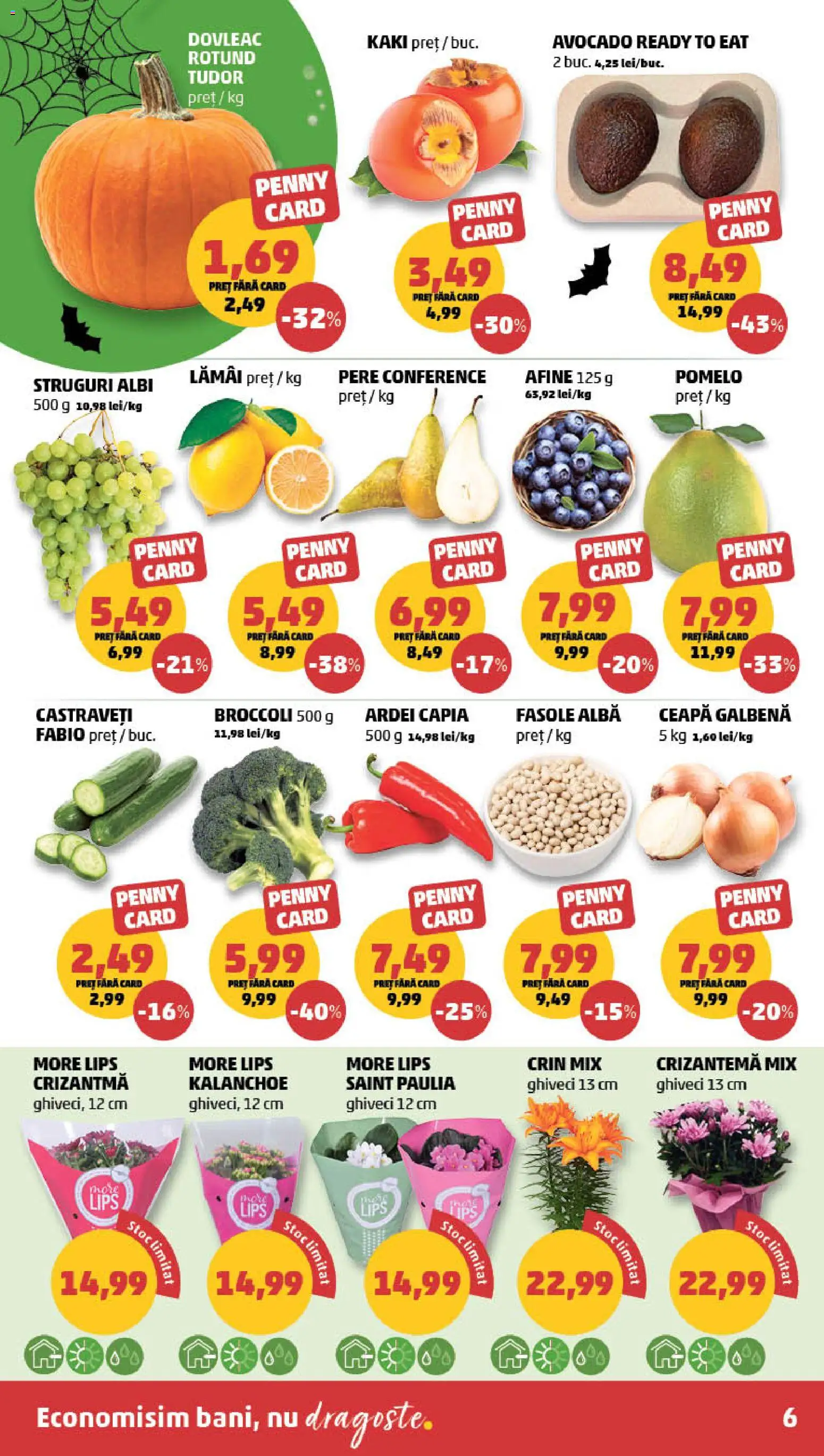 Catalog PENNY Market 21 - 26 Octombrie 2026 | Pagina 6 | Produse: Afine, Ceapă galbenă, Avocado, Pere
