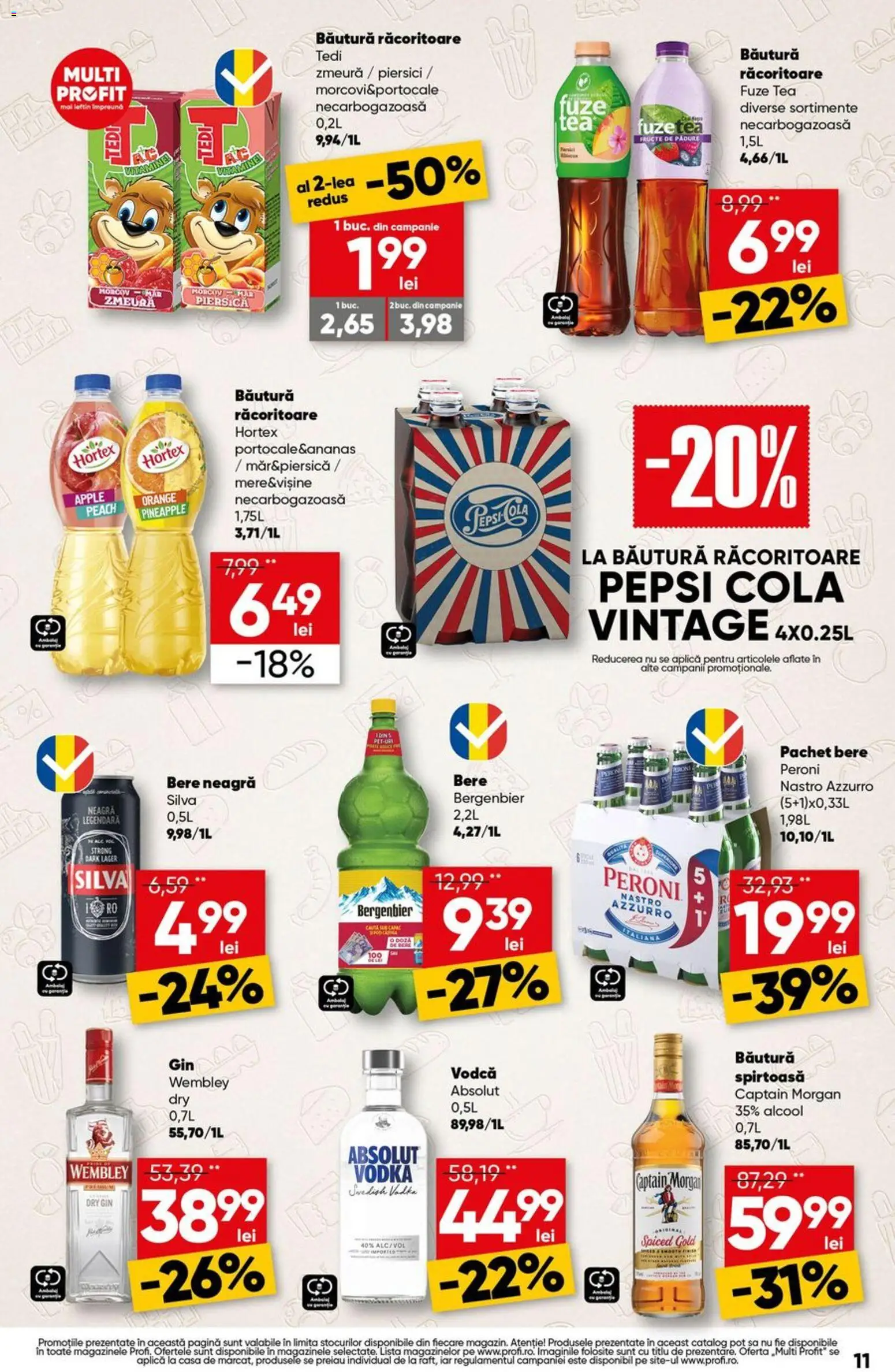 Catalog Profi 22 - 27 Octombrie 2026 | Pagina 11 | Produse: Pepsi, Absolut, Apple, Fructe