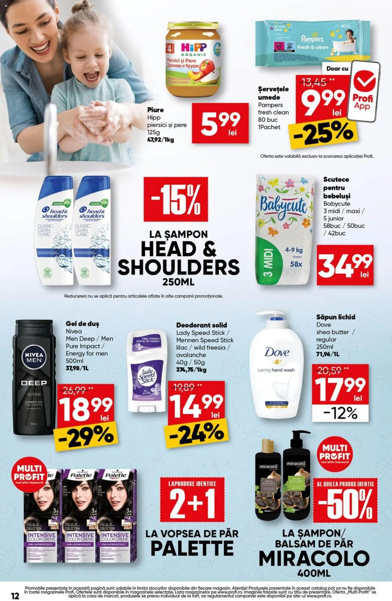 Catalog Profi 22 - 27 Octombrie 2026 | Pagina 12 | Produse: Aplică, Șampon, Deodorant, Piersici