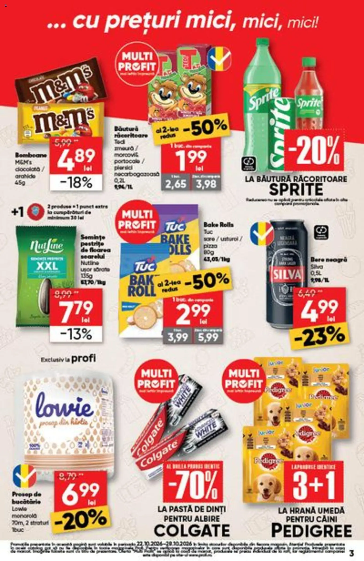 Catalog Profi 22 - 27 Octombrie 2026 | Pagina 3 | Produse: Mici, Semințe, Ciocolată, Pastă de dinți