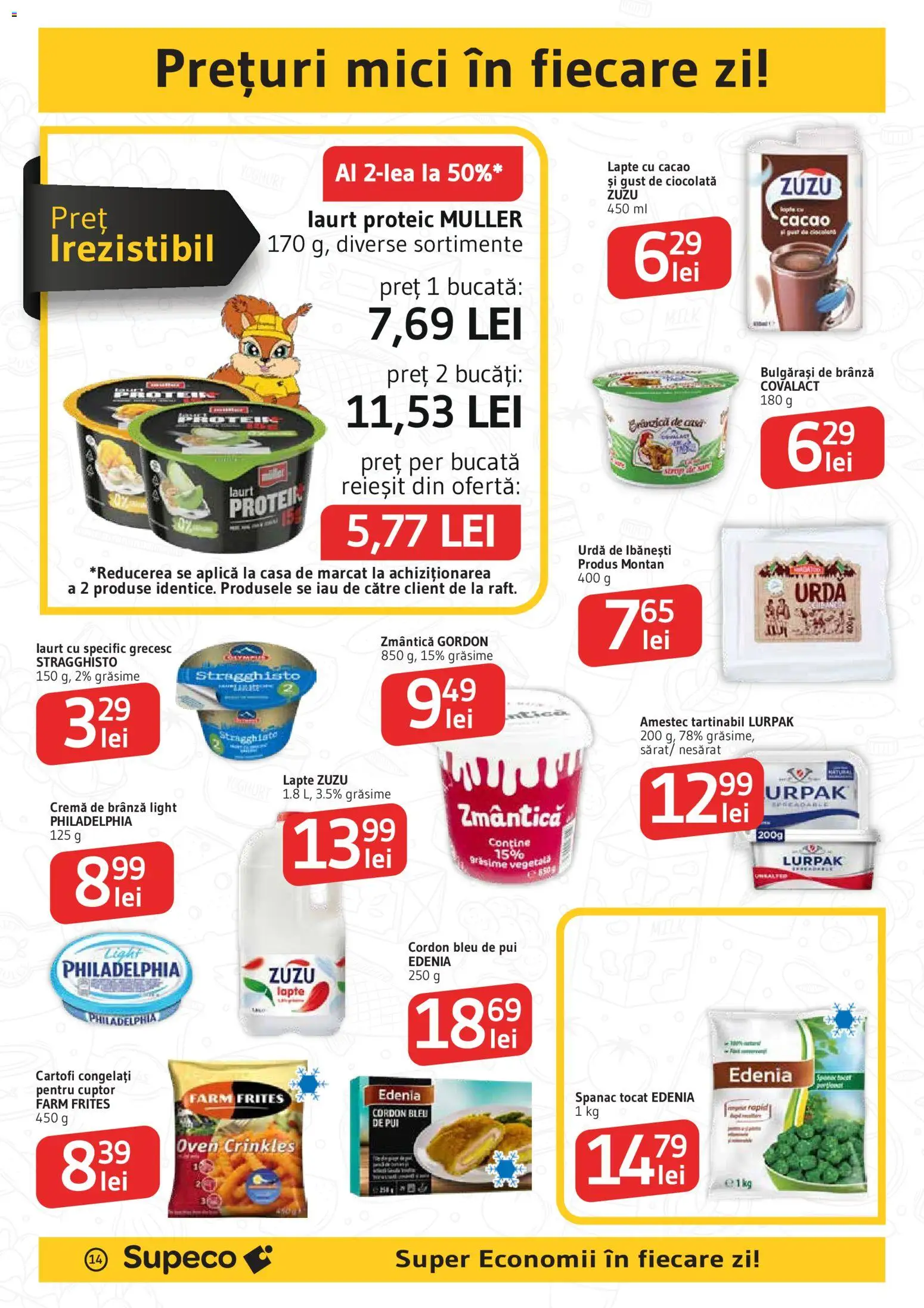 Catalog Supeco 22 Octombrie - 3 Noiembrie 2026 | Pagina 14 | Produse: Zuzu, Pui, Cremă, Cremă de brânză