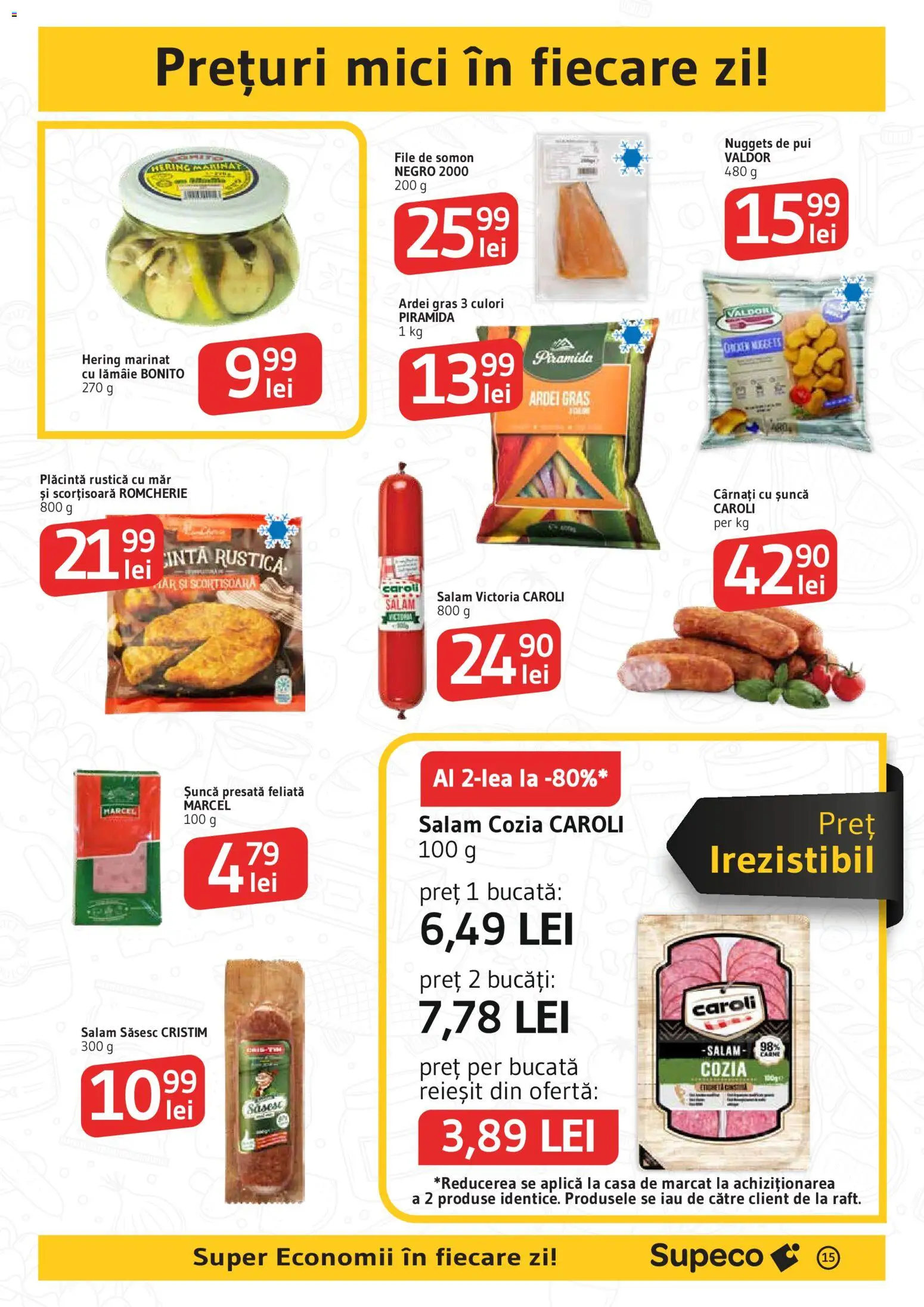 Catalog Supeco 22 Octombrie - 3 Noiembrie 2026 | Pagina 15 | Produse: Mici, Salam, Șuncă, Cârnați