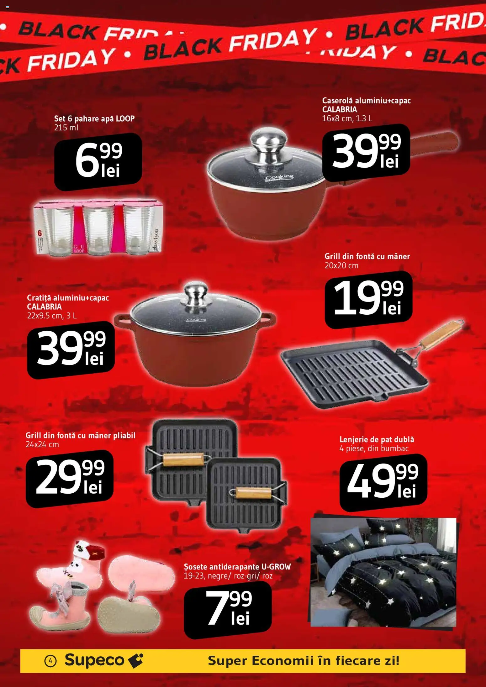 Catalog Supeco 22 Octombrie - 3 Noiembrie 2026 | Pagina 4 | Produse: Pahare, Mâner, Șosete, Black