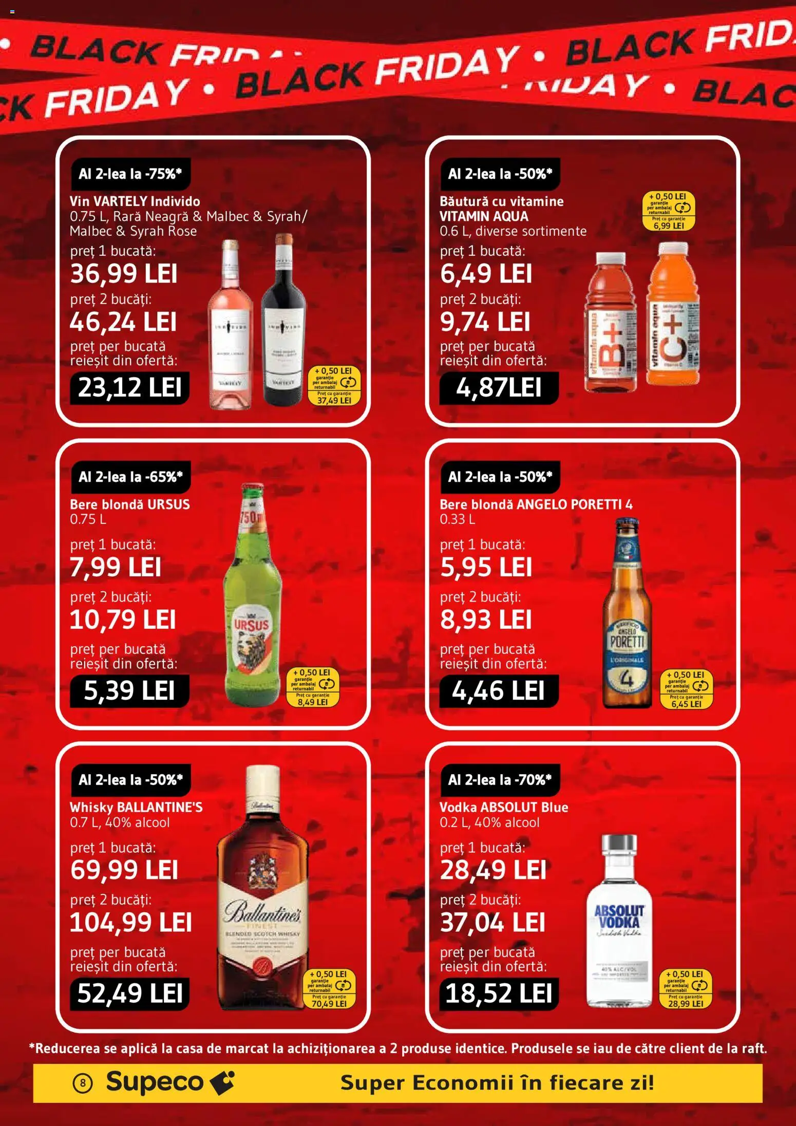 Catalog Supeco 22 Octombrie - 3 Noiembrie 2026 | Pagina 8 | Produse: Absolut, Vin, Bere, Vodka