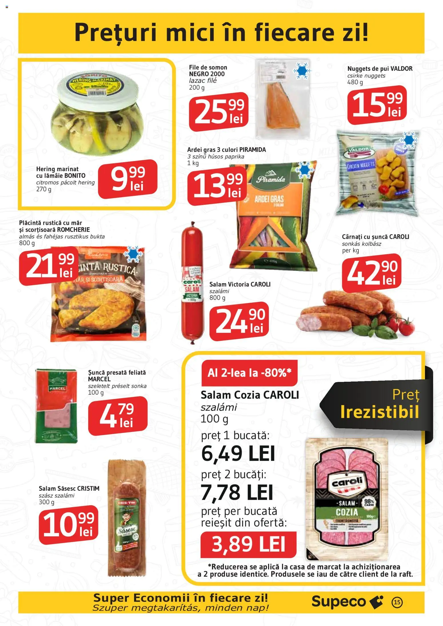 Catalog Supeco 22 Octombrie - 3 Noiembrie 2026 | Pagina 15 | Produse: Aplică, Mici, Salam, Șuncă
