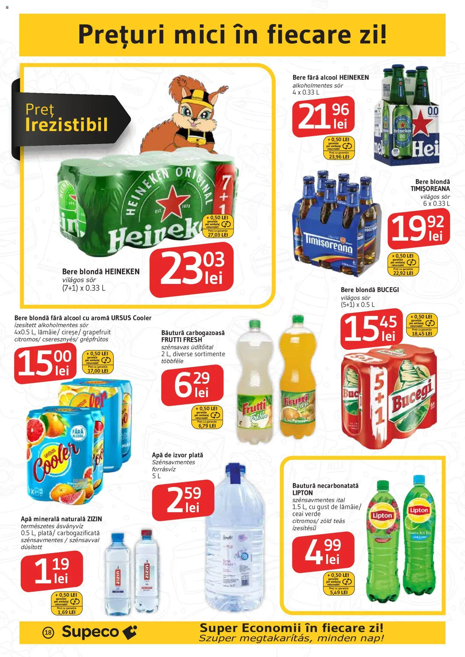Catalog Supeco 22 Octombrie - 3 Noiembrie 2026 | Pagina 18 | Produse: Cooler, Apa de izvor plata, Mici, Bere