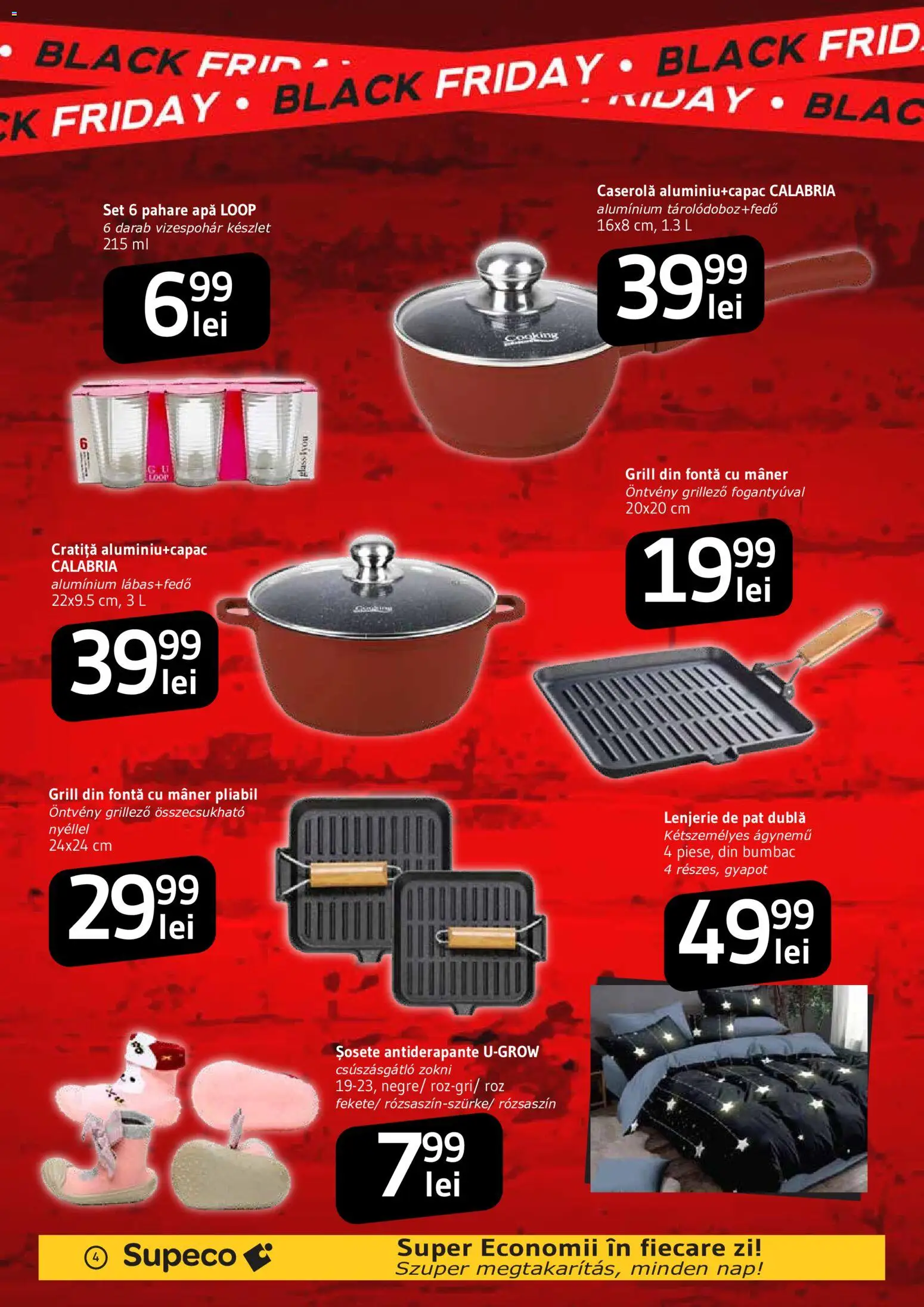 Catalog Supeco 22 Octombrie - 3 Noiembrie 2026 | Pagina 4 | Produse: Pat, Mâner, Șosete, Black