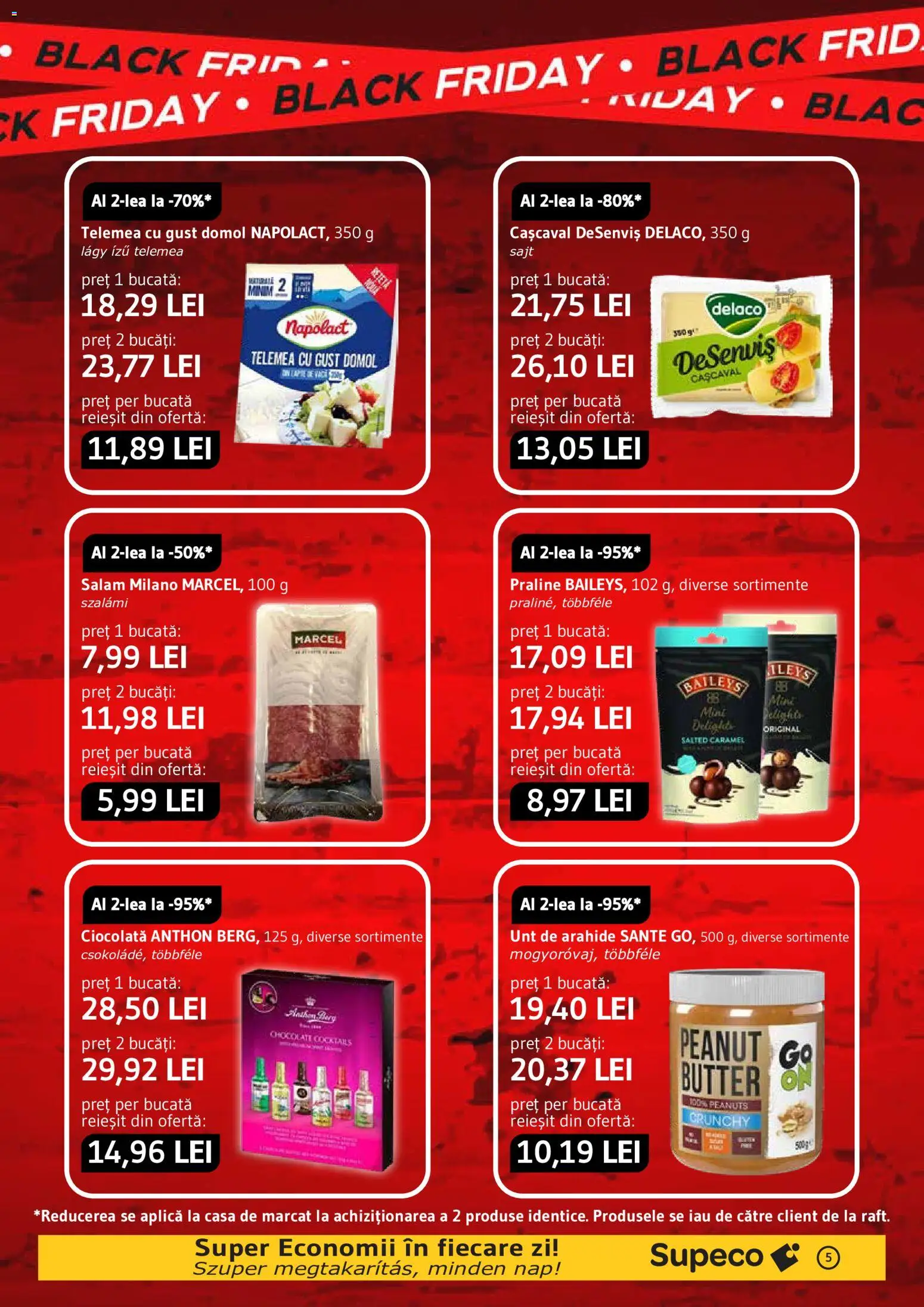 Catalog Supeco 22 Octombrie - 3 Noiembrie 2026 | Pagina 5 | Produse: Aplică, Cașcaval, Ciocolată, Salam