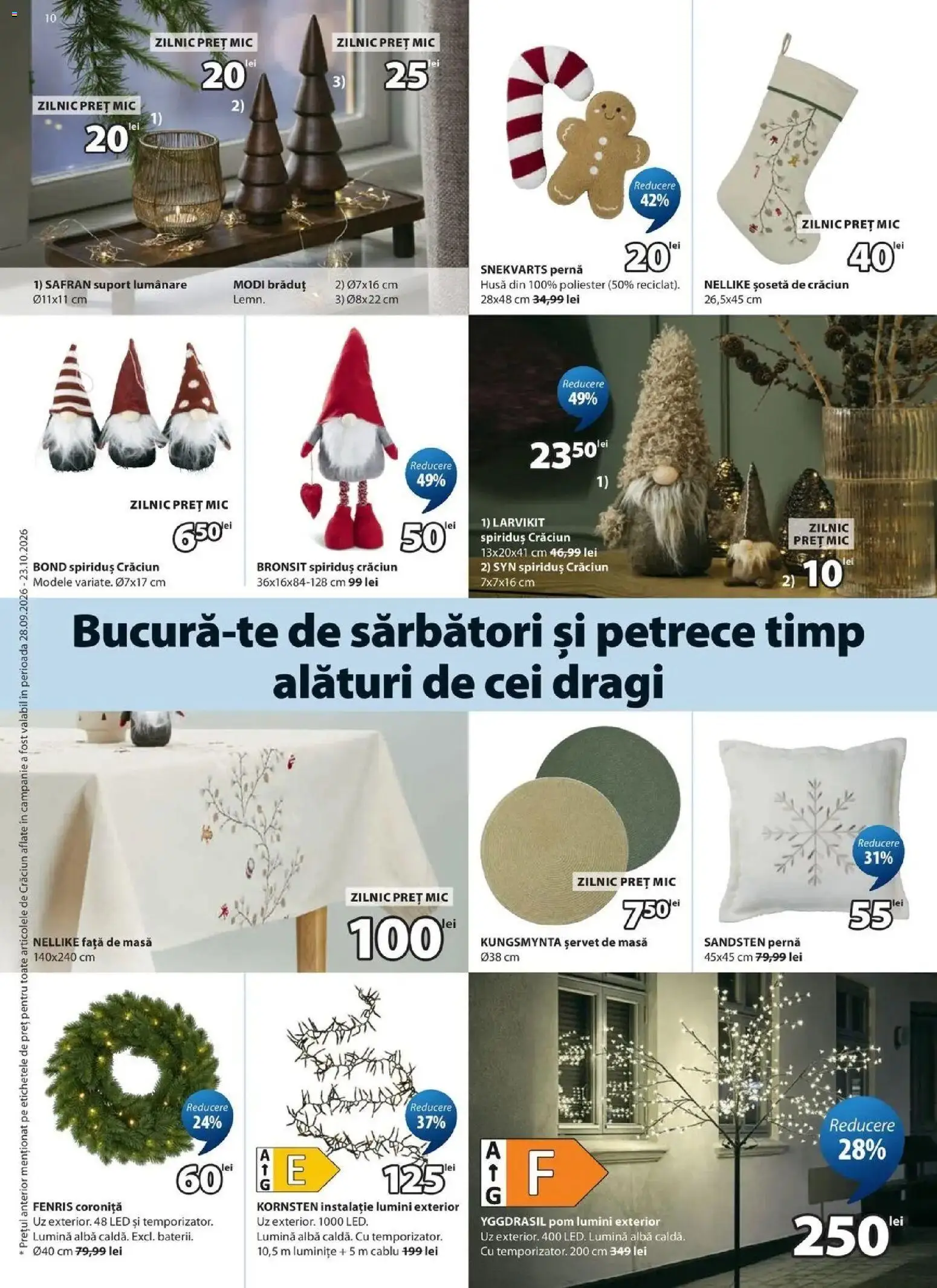 Catalog JYSK 26 Octombrie - 23 Noiembrie 2026 | Pagina 10 | Produse: Lumină, Alba, Masă, Suport