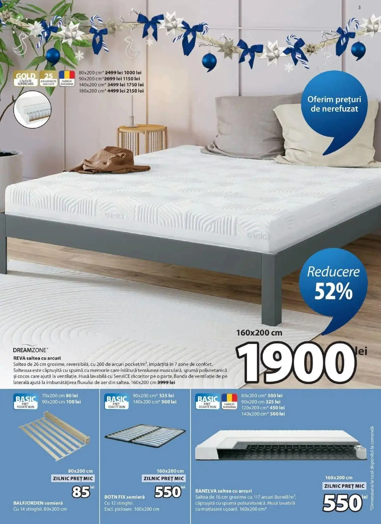 Catalog JYSK 26 Octombrie - 23 Noiembrie 2026 | Pagina 3 | Produse: Memorie, Saltea, Lavabila