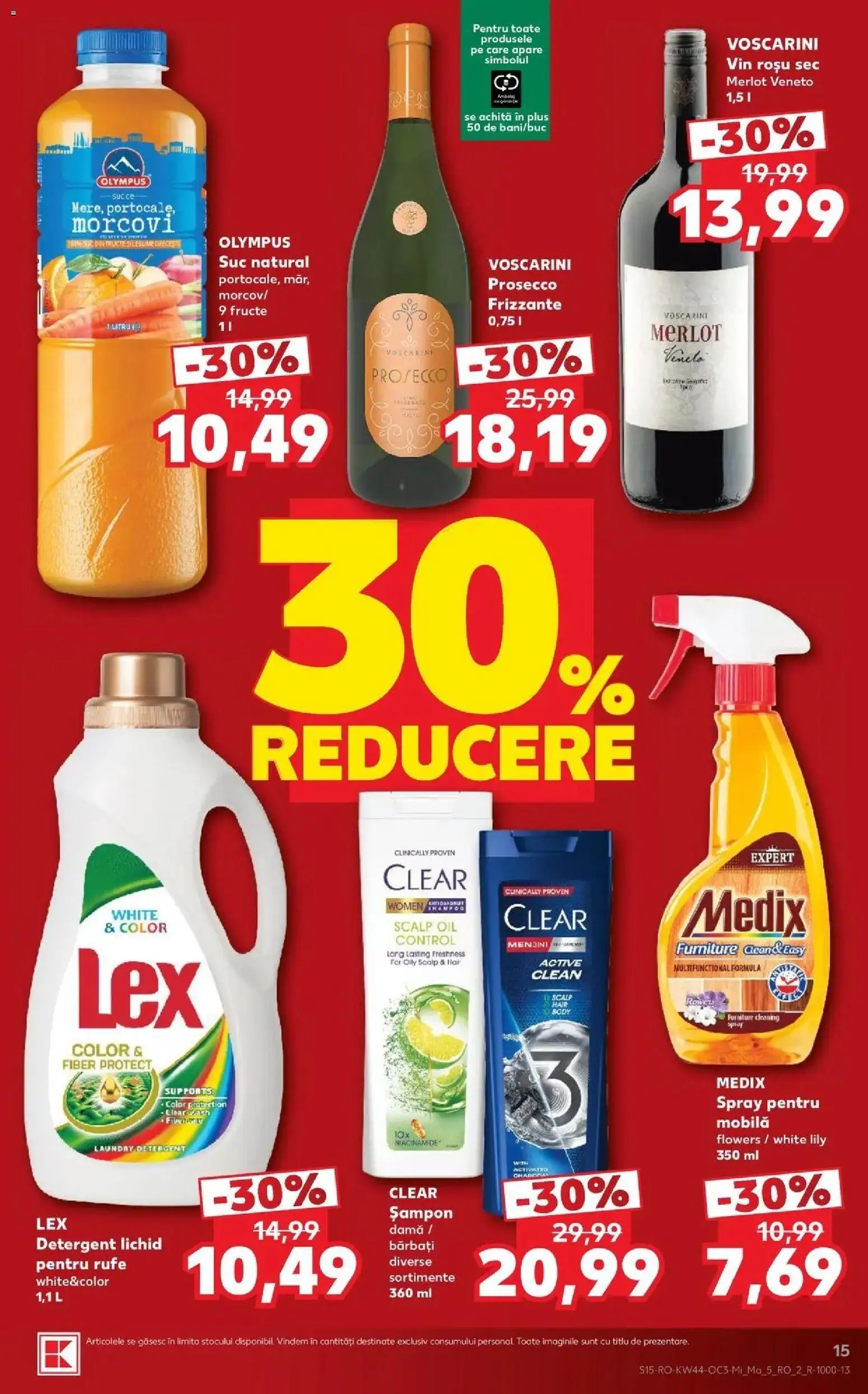 Catalog Kaufland 28 Octombrie - 2 Noiembrie 2026 | Pagina 15 | Produse: Clean, Clear, Prosecco, Morcovi