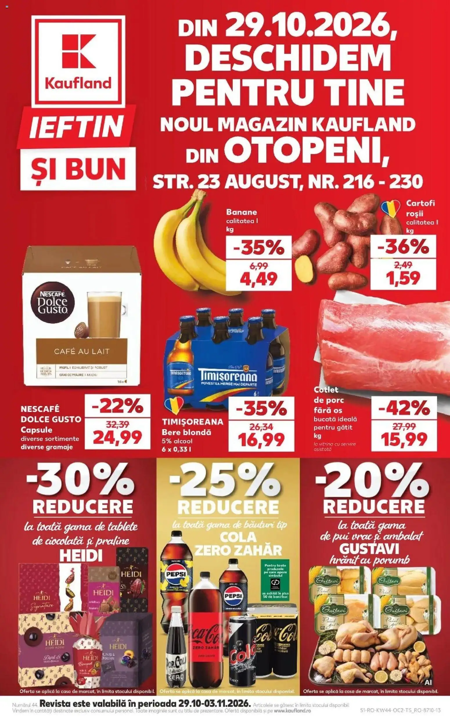 Catalog Kaufland 28 Octombrie - 2 Noiembrie 2026 | Pagina 1 | Produse: Zero, Cola, Heidi, Tip