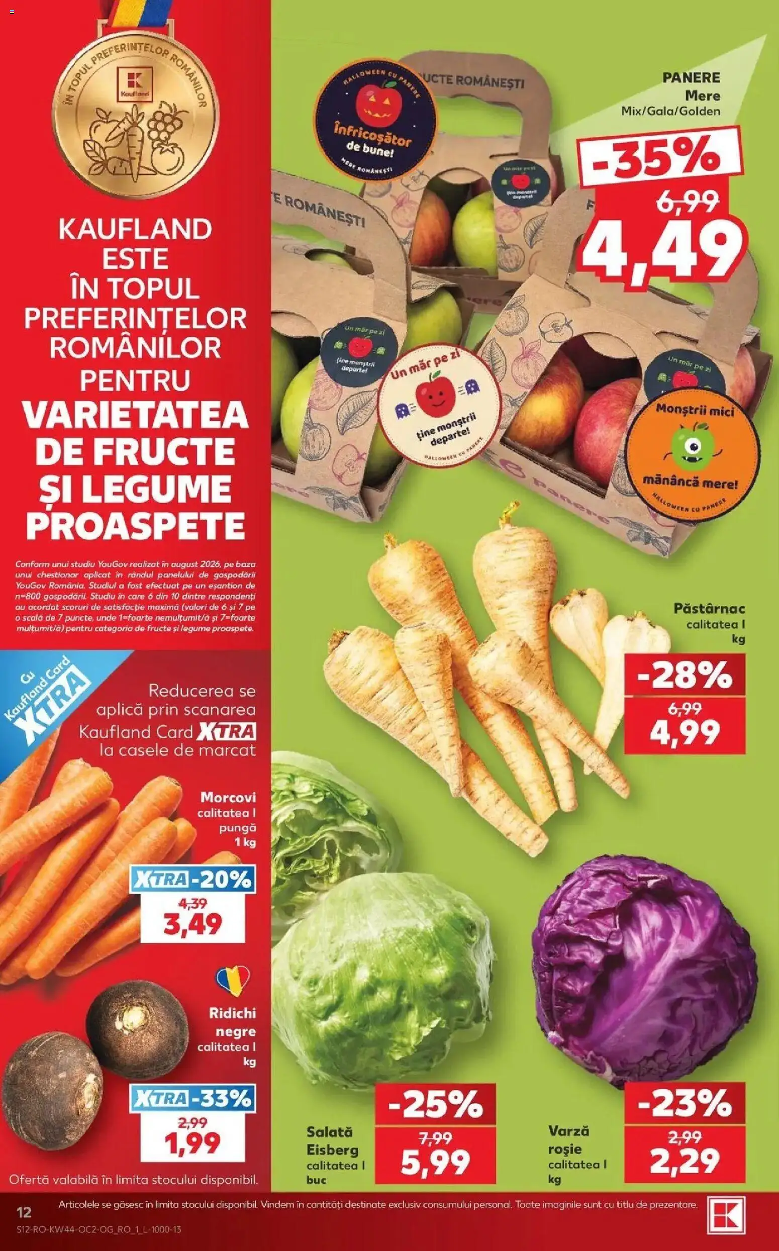 Catalog Kaufland 28 Octombrie - 2 Noiembrie 2026 | Pagina 12 | Produse: Varză, Mici, Mere, Legume