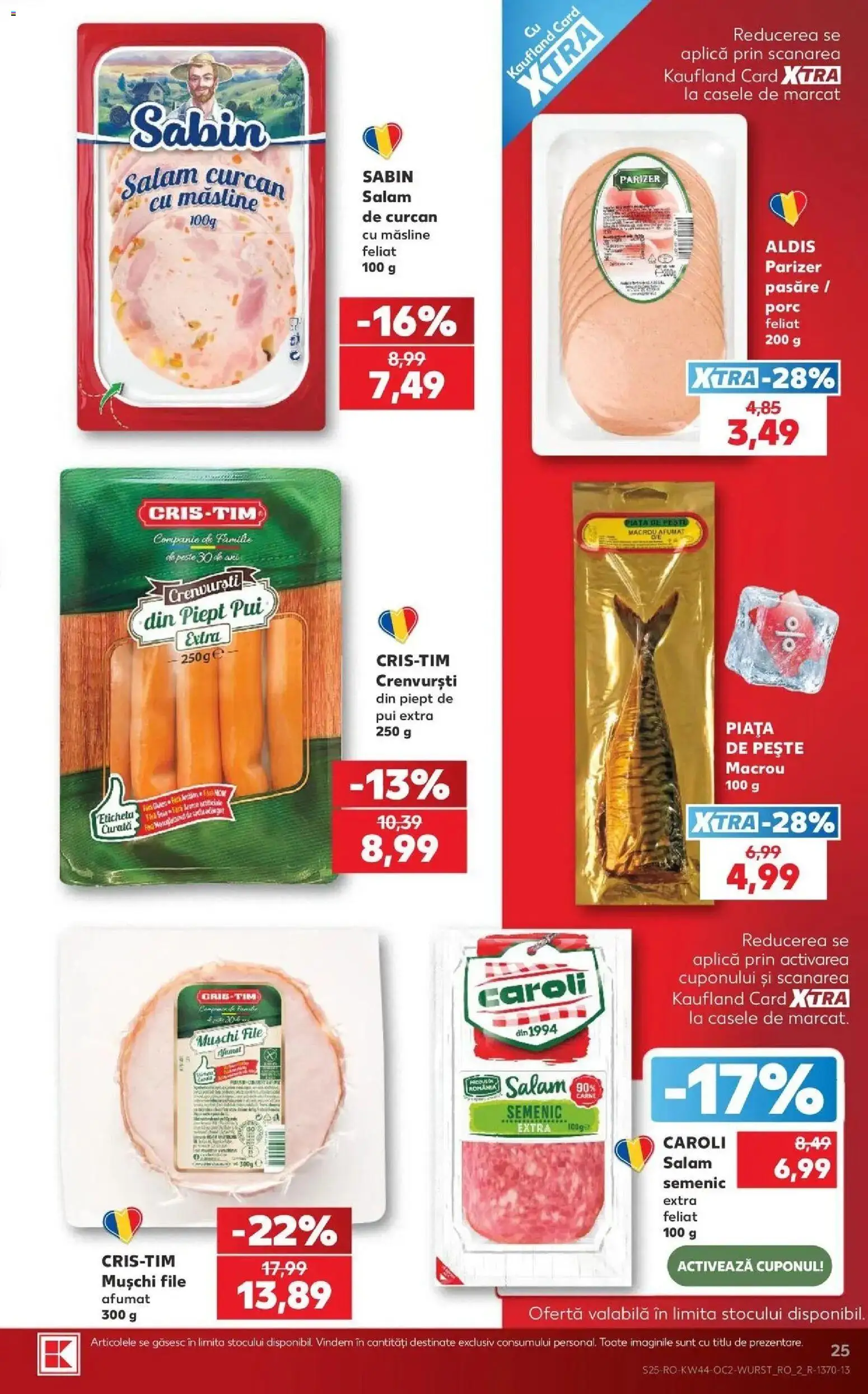Catalog Kaufland 28 Octombrie - 2 Noiembrie 2026 | Pagina 25 | Produse: Aplică, Mușchi, Salam, Parizer