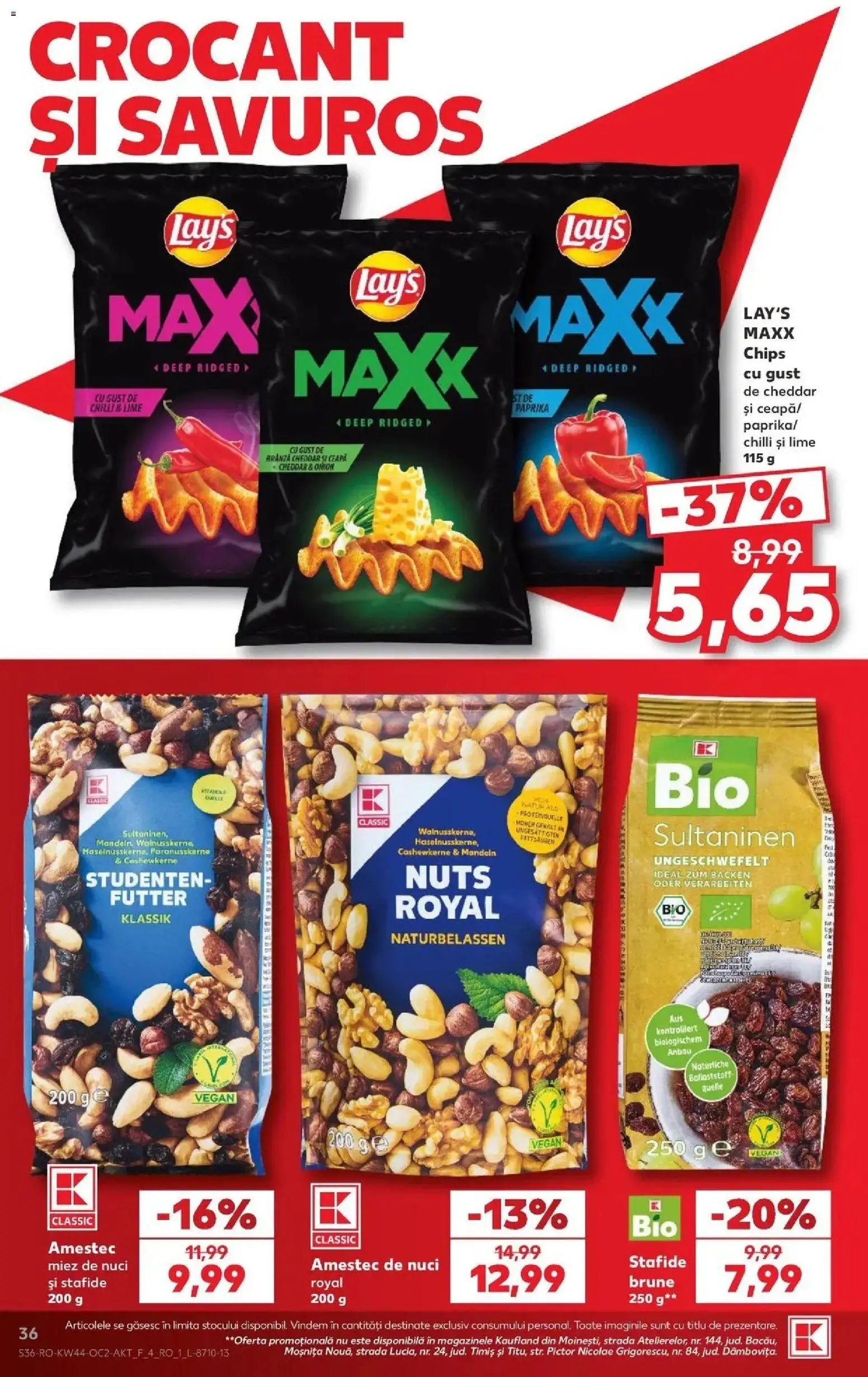 Catalog Kaufland 28 Octombrie - 2 Noiembrie 2026 | Pagina 36 | Produse: Chilli, Amestec, Stafide, Ceapă