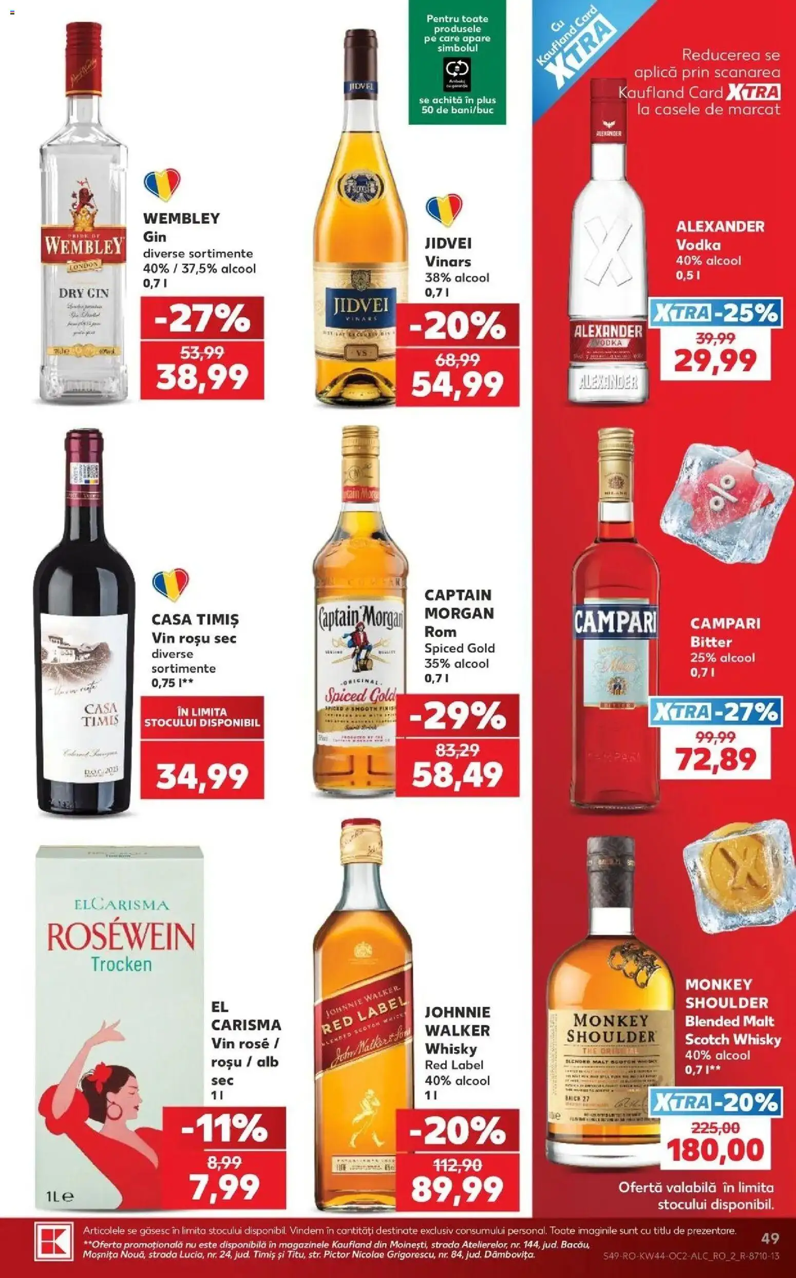 Catalog Kaufland 28 Octombrie - 2 Noiembrie 2026 | Pagina 49 | Produse: Scotch Whisky, Vin rose, Vodka, Plus
