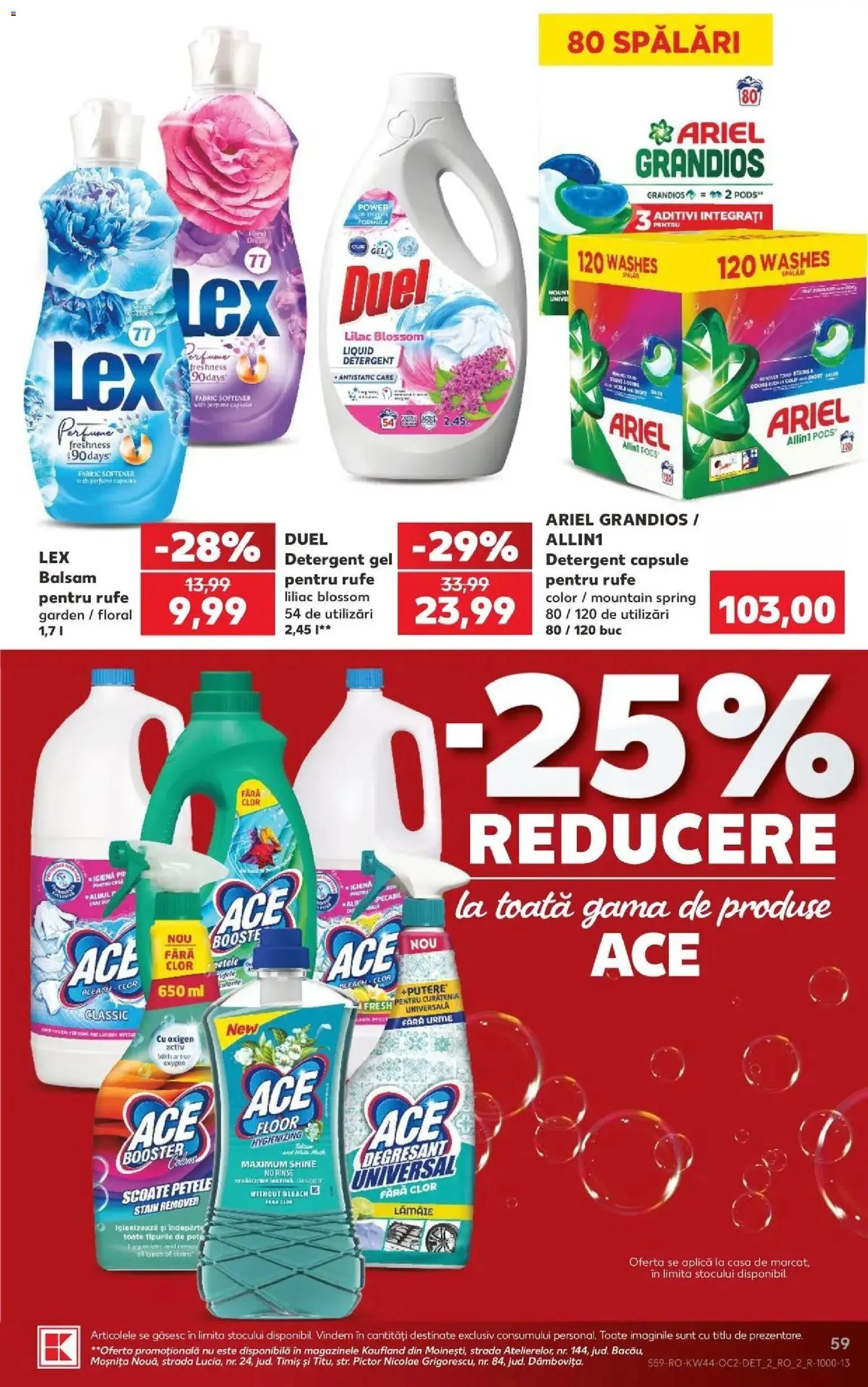 Catalog Kaufland 28 Octombrie - 2 Noiembrie 2026 | Pagina 59 | Produse: Aplică, Detergent Capsule, Detergent, Power