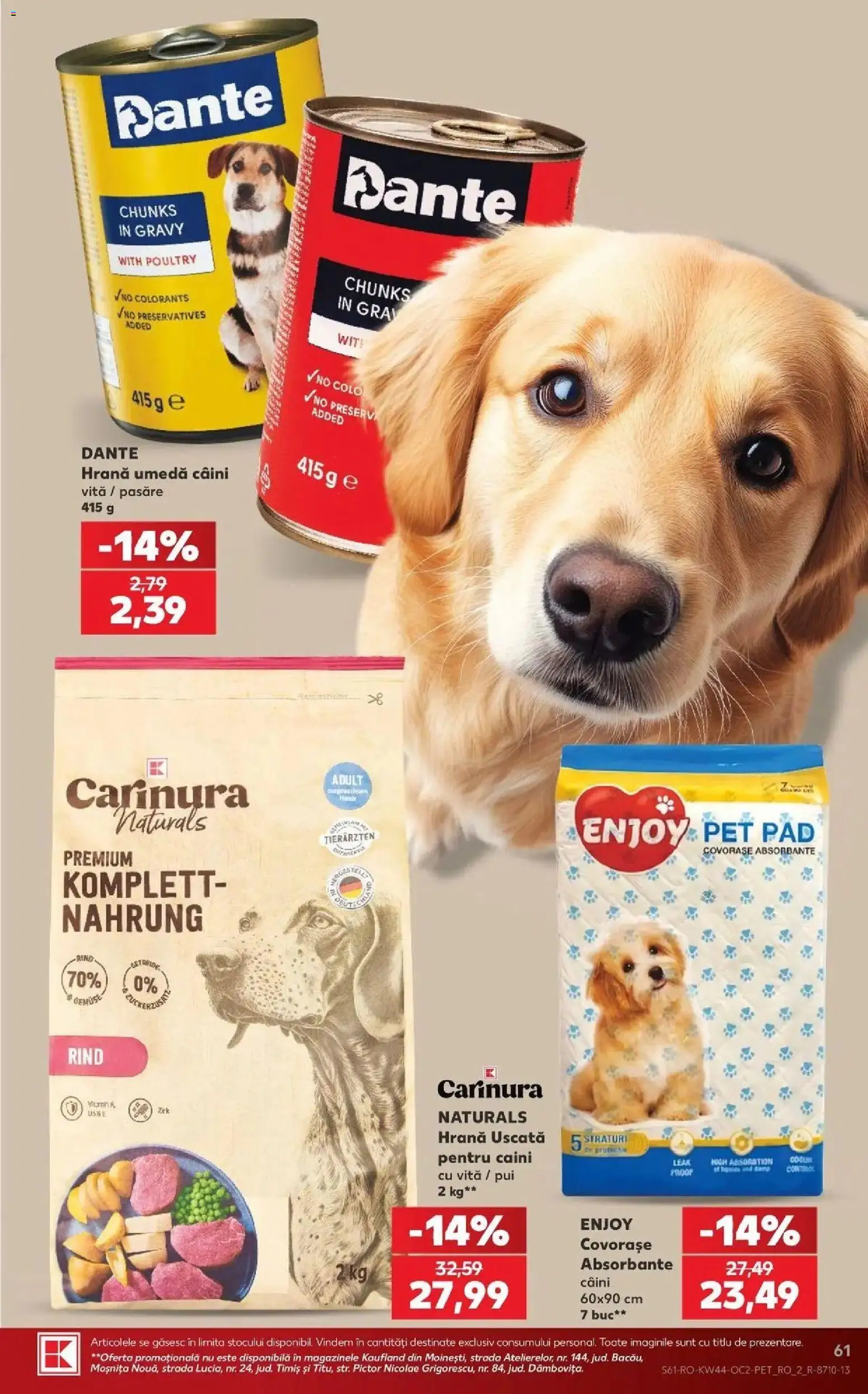 Catalog Kaufland 28 Octombrie - 2 Noiembrie 2026 | Pagina 61 | Produse: Vită, Premium, Pui, Absorbante