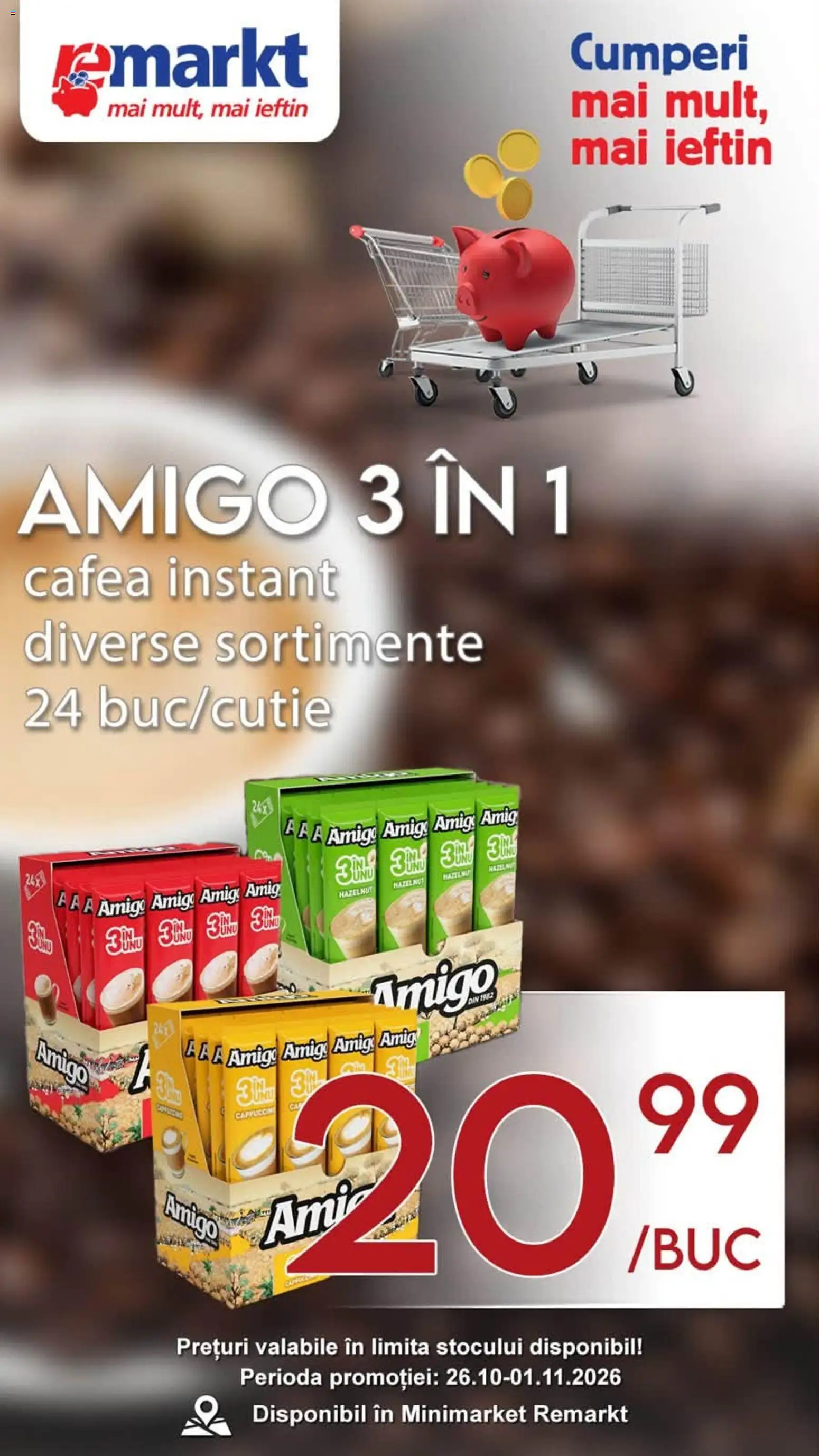 Catalog Remarkt 26 - 31 Octombrie 2026 | Pagina 3 | Produse: Cafea