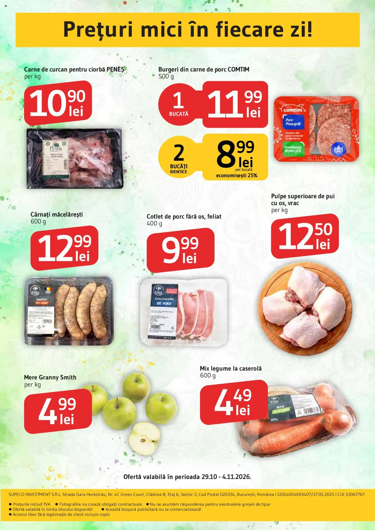 Catalog Supeco 29 Octombrie - 3 Noiembrie 2026 | Pagina 2 | Produse: Ciorba, Cotlet, Carne De Porc, Cârnați