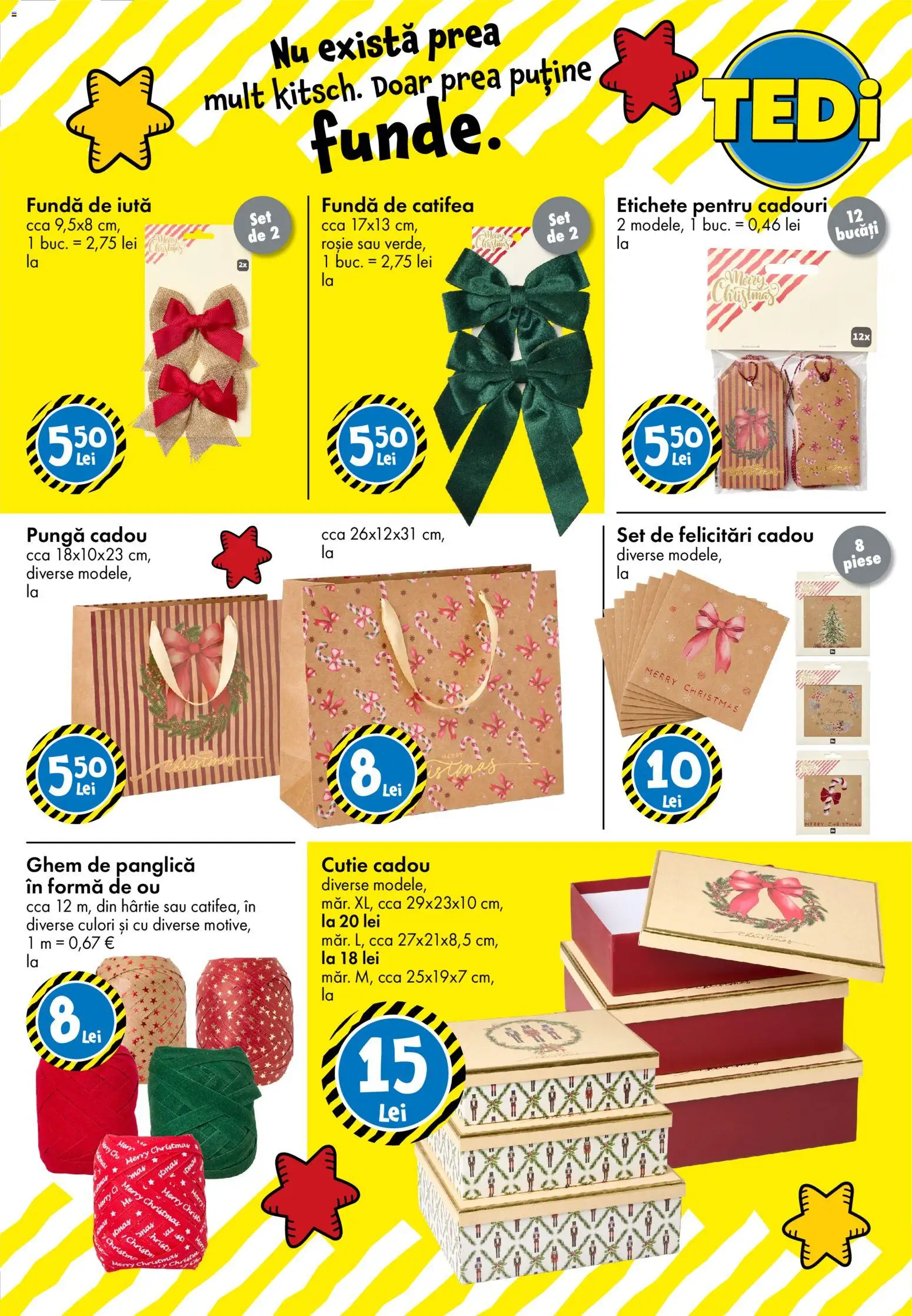 Catalog TEDi 23 Octombrie - 27 Noiembrie 2026 | Pagina 22 | Produse: Pungă, Cutie