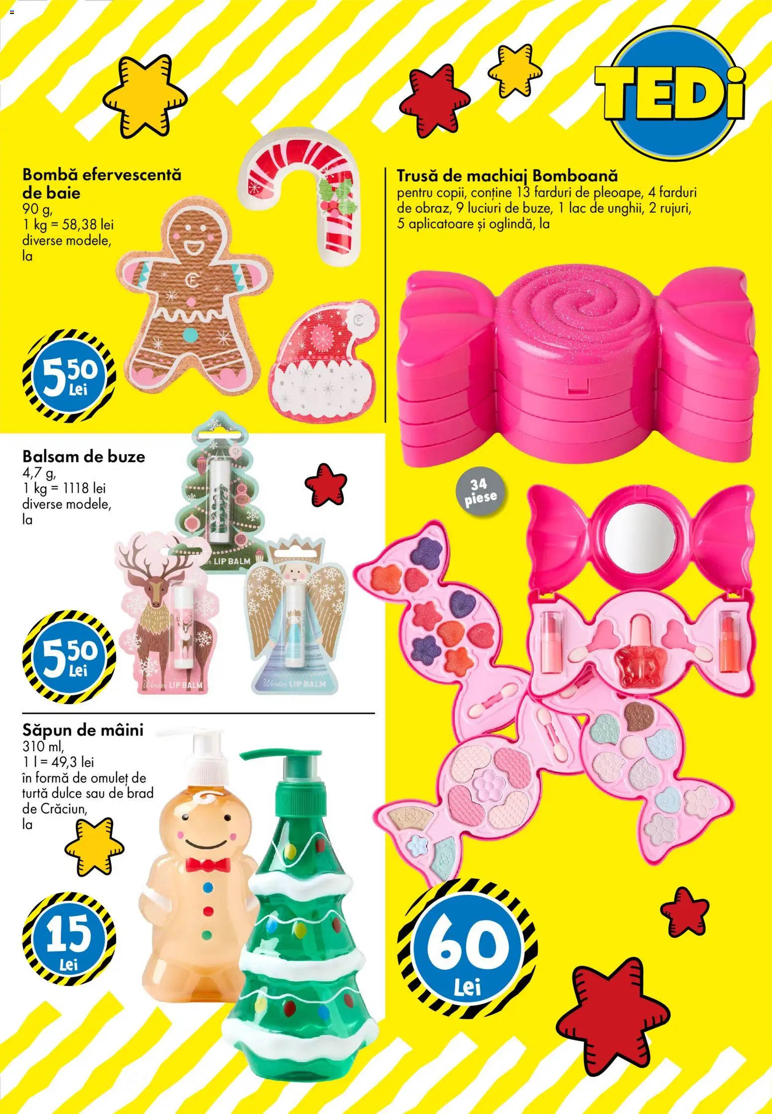 Catalog TEDi 23 Octombrie - 27 Noiembrie 2026 | Pagina 25 | Produse: Machiaj, Balsam, Balsam de buze, Săpun