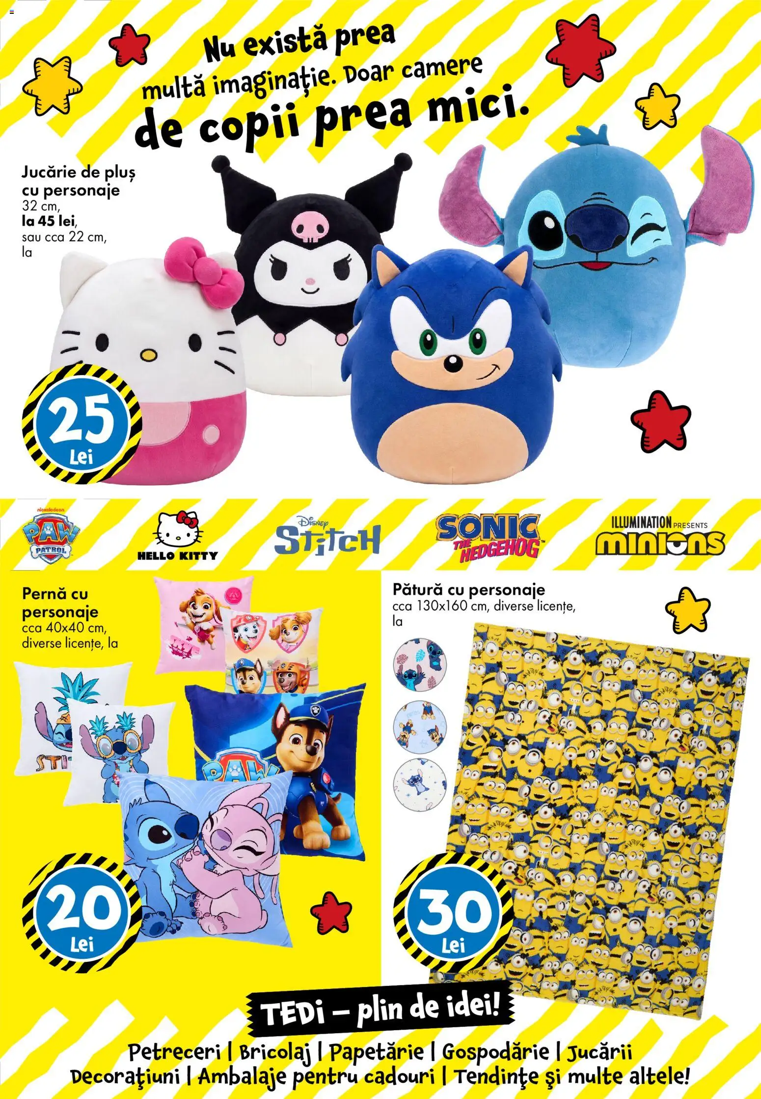 Catalog TEDi 23 Octombrie - 27 Noiembrie 2026 | Pagina 5 | Produse: Disney, Pernă, Pătură, Plus
