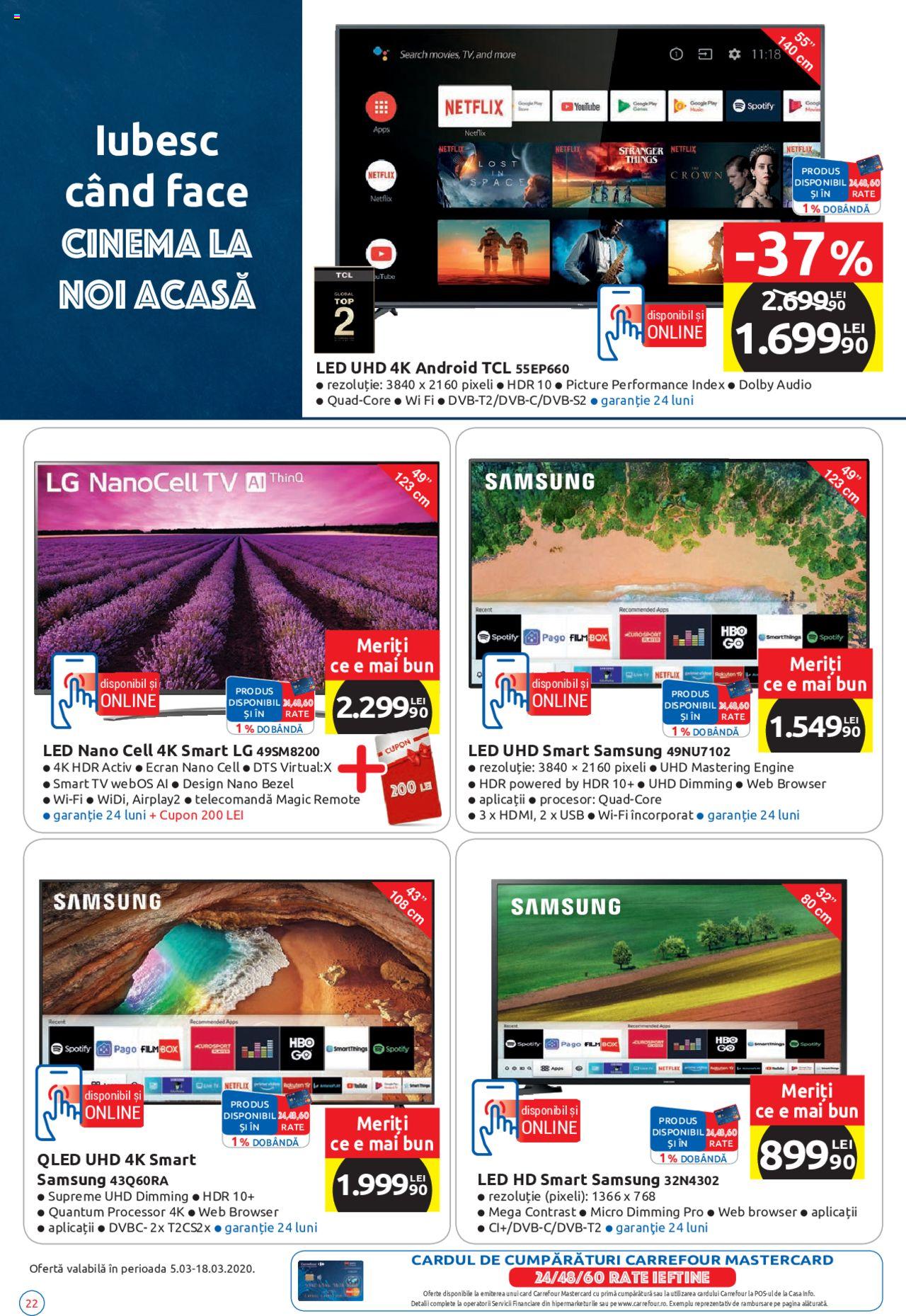 Catalog Carrefour 5 - 18 Martie 2020 | Pagina 22
