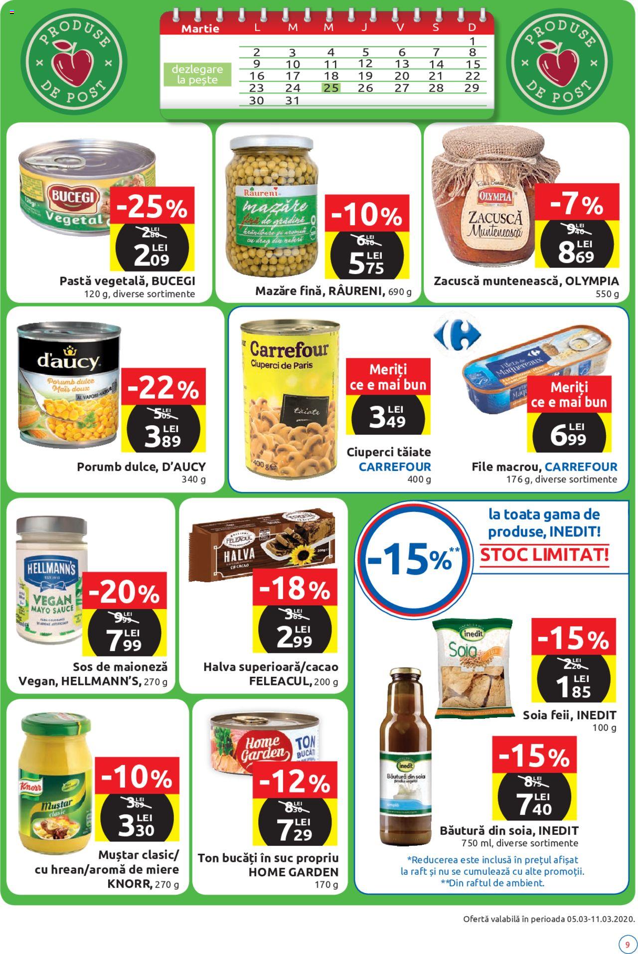 Catalog Carrefour 5 - 18 Martie 2020 | Pagina 9