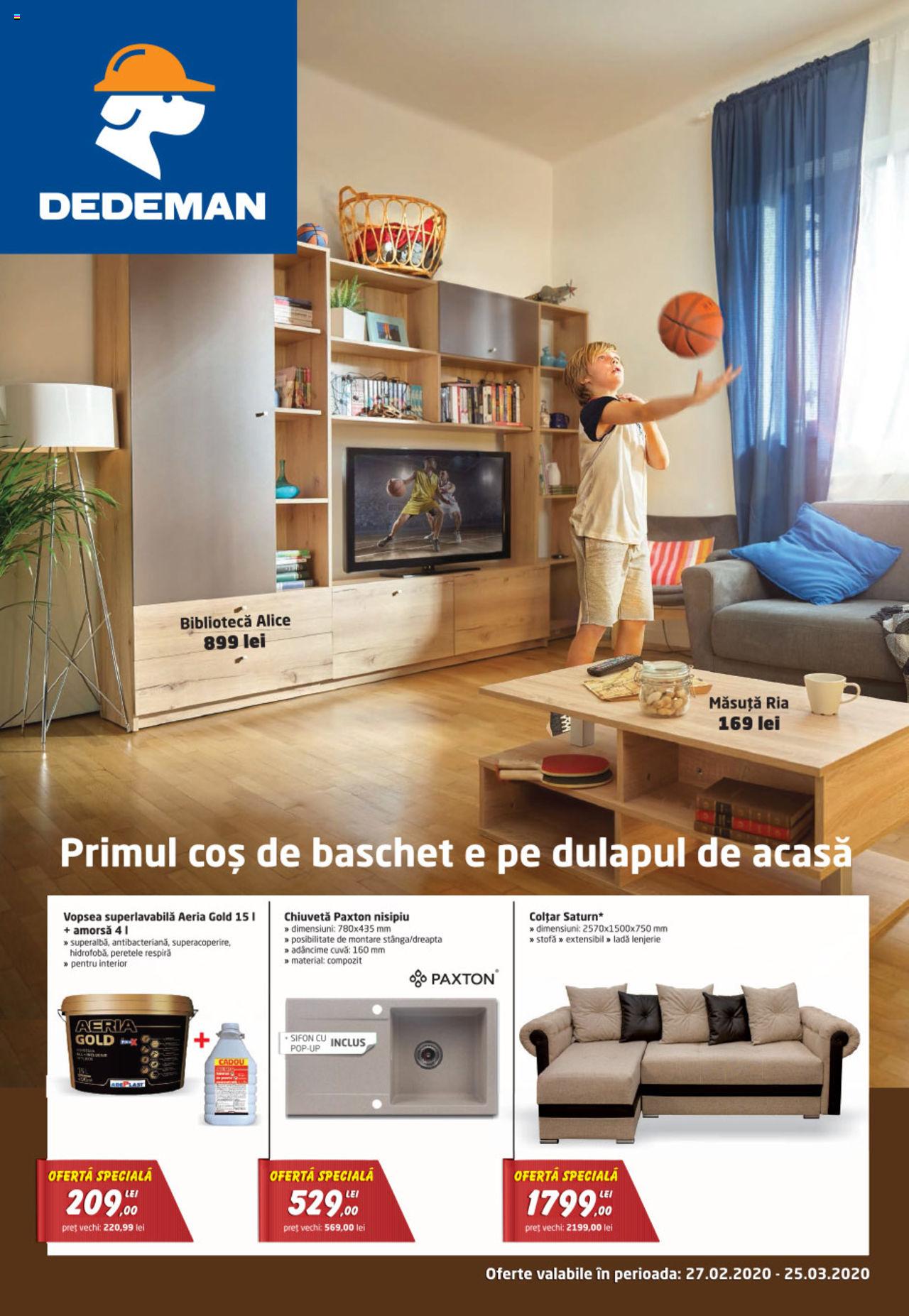 Catalog Dedeman 27 Februarie - 25 Martie 2020 | Pagina 1