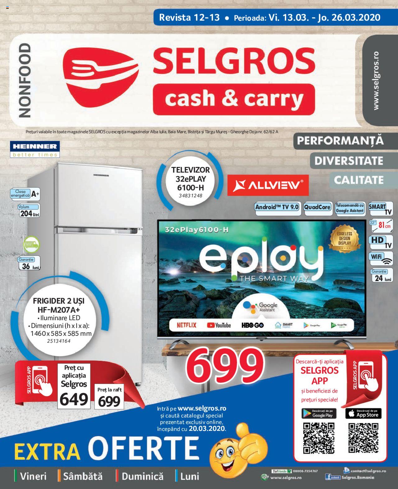 Catalog Selgros 13 - 26 Martie 2020 | Pagina 1